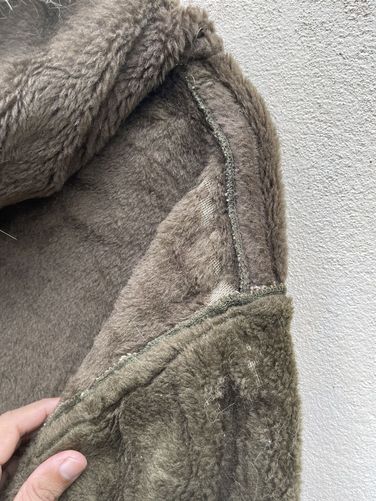 Vintage VINTAGE 1940’s WWII US ARMY PILE FIELD PARKA FUR HOOD JACKET Size US L / EU 52-54 / 3 - 5 Thumbnail