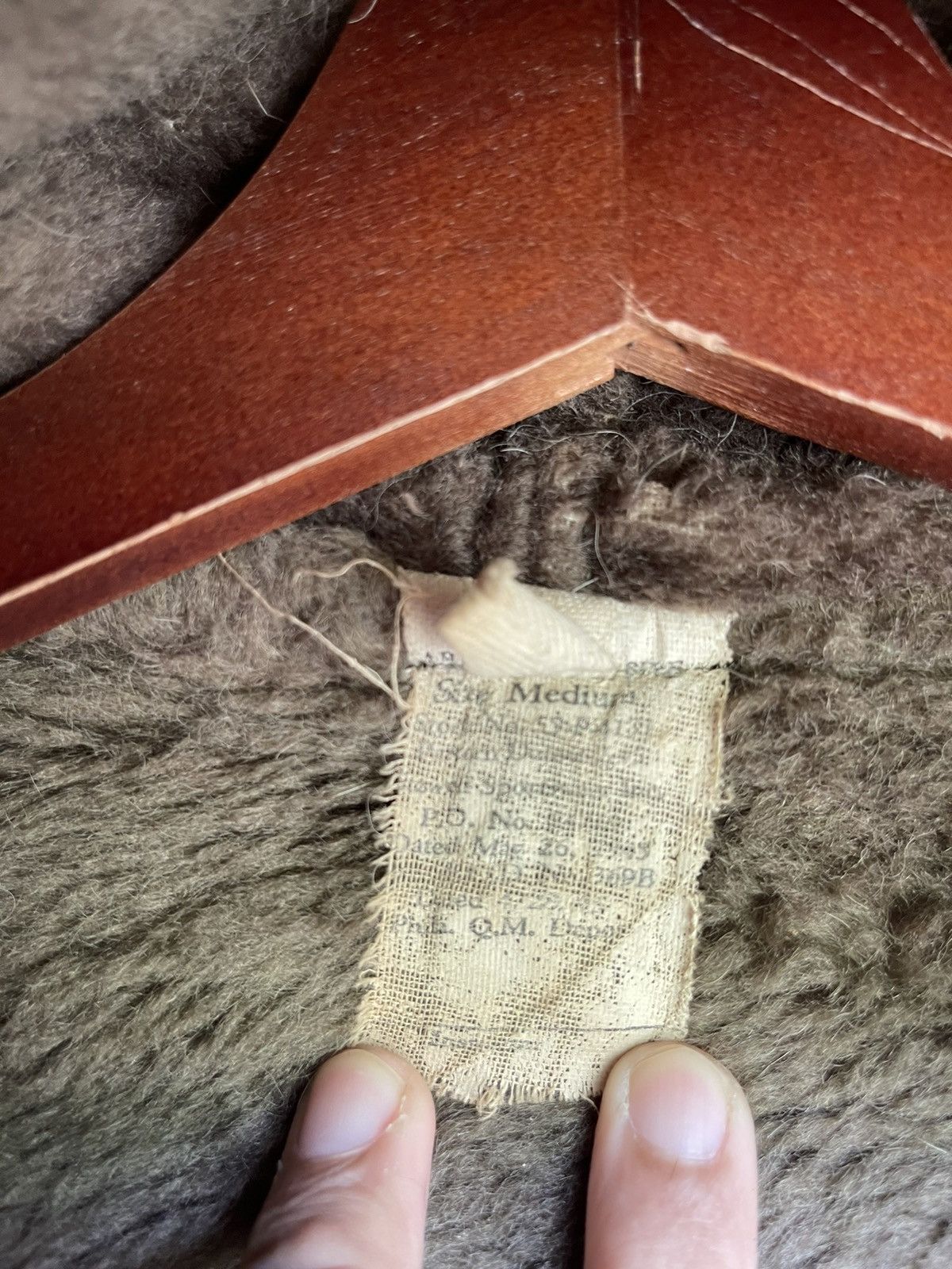 Vintage VINTAGE 1940’s WWII US ARMY PILE FIELD PARKA FUR HOOD JACKET Size US L / EU 52-54 / 3 - 8 Thumbnail