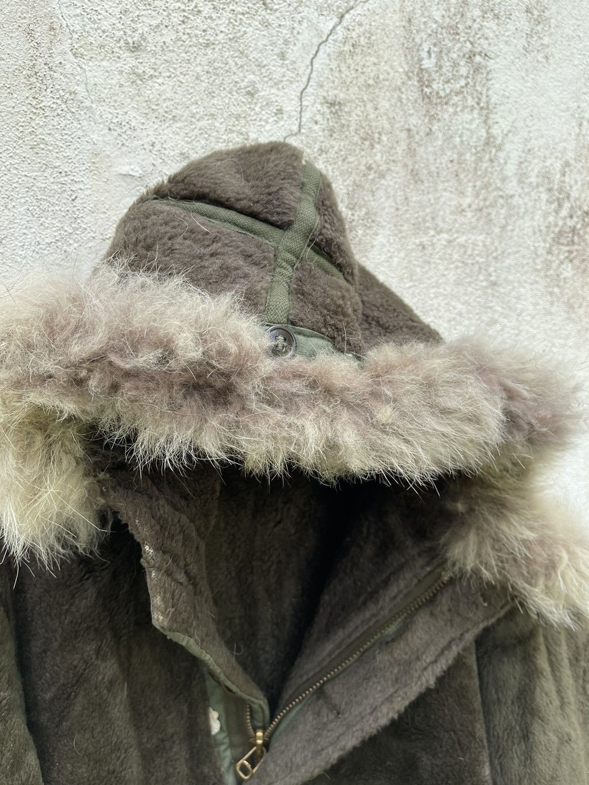 Vintage VINTAGE 1940’s WWII US ARMY PILE FIELD PARKA FUR HOOD JACKET Size US L / EU 52-54 / 3 - 4 Thumbnail