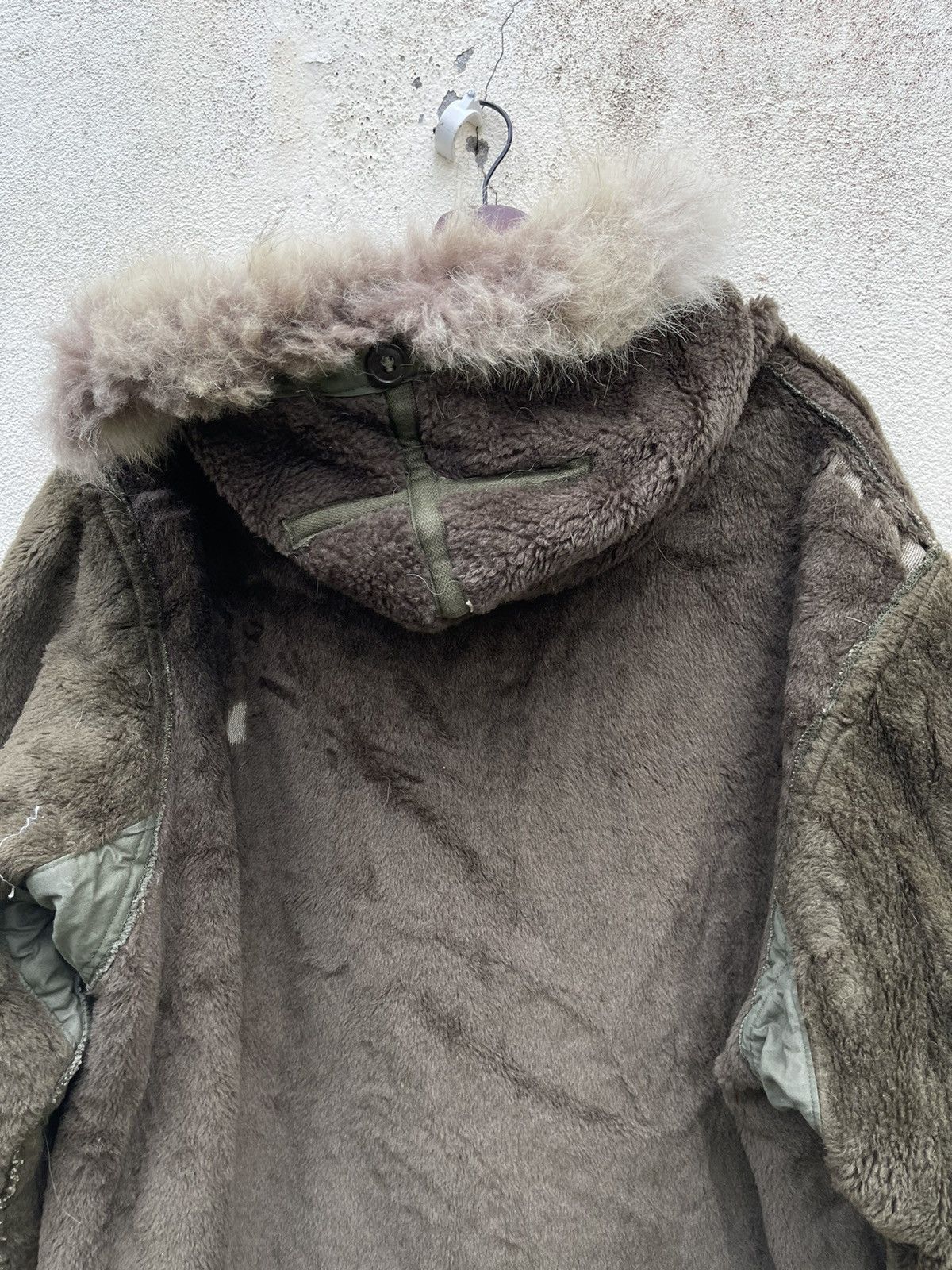 Vintage VINTAGE 1940’s WWII US ARMY PILE FIELD PARKA FUR HOOD JACKET Size US L / EU 52-54 / 3 - 6 Thumbnail