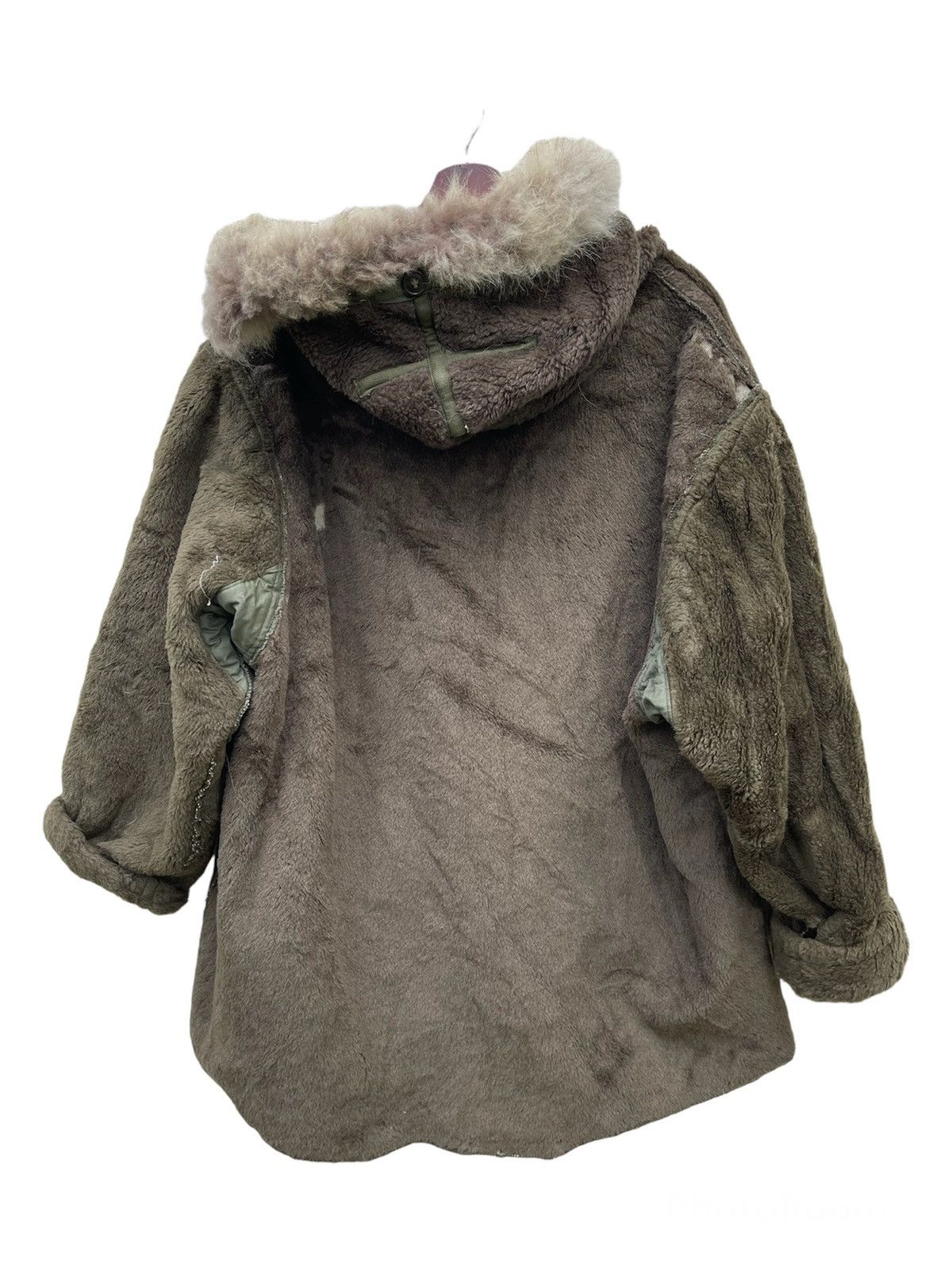 Vintage VINTAGE 1940’s WWII US ARMY PILE FIELD PARKA FUR HOOD JACKET Size US L / EU 52-54 / 3 - 3 Thumbnail