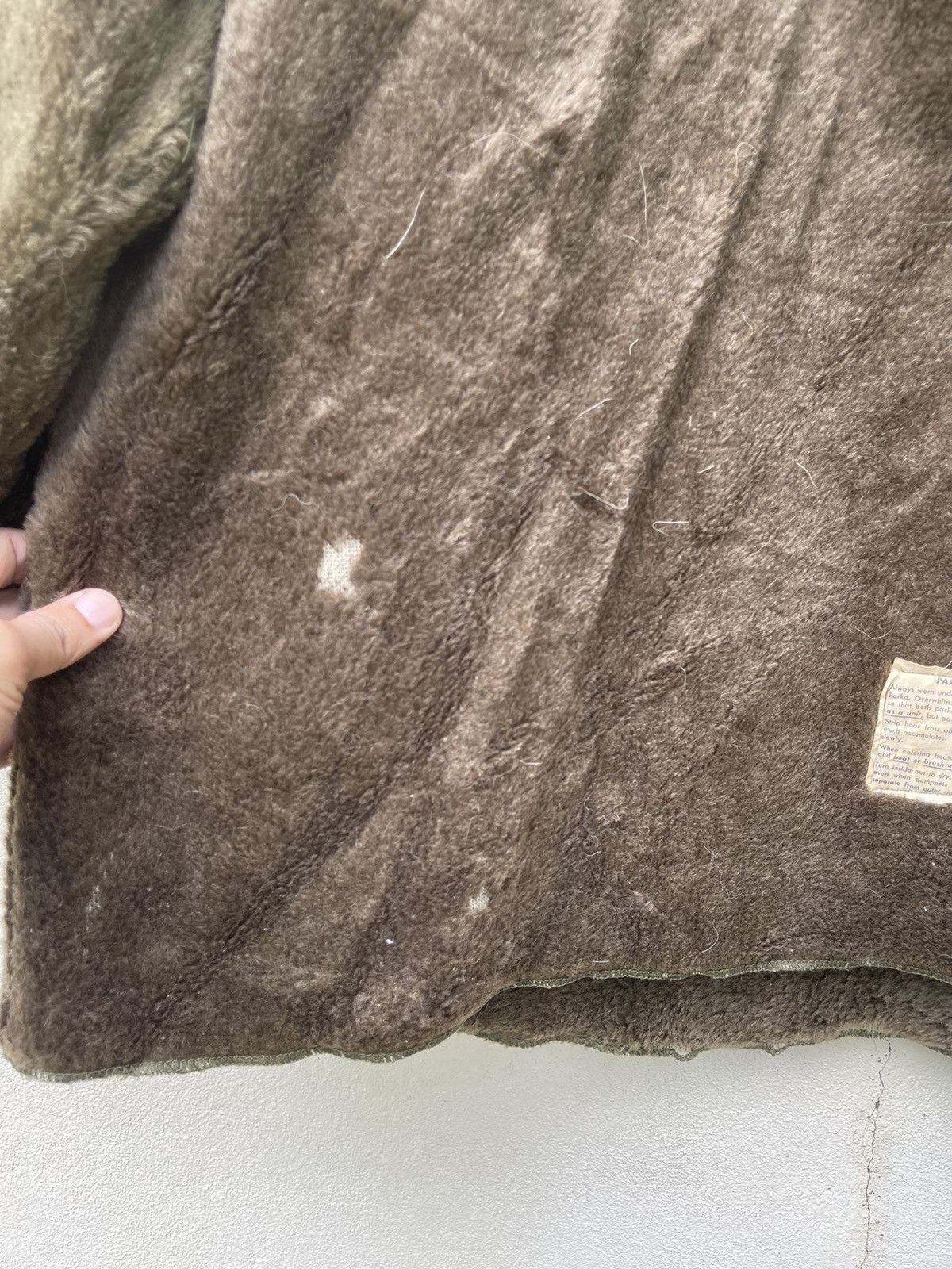 Vintage VINTAGE 1940’s WWII US ARMY PILE FIELD PARKA FUR HOOD JACKET Size US L / EU 52-54 / 3 - 11 Thumbnail