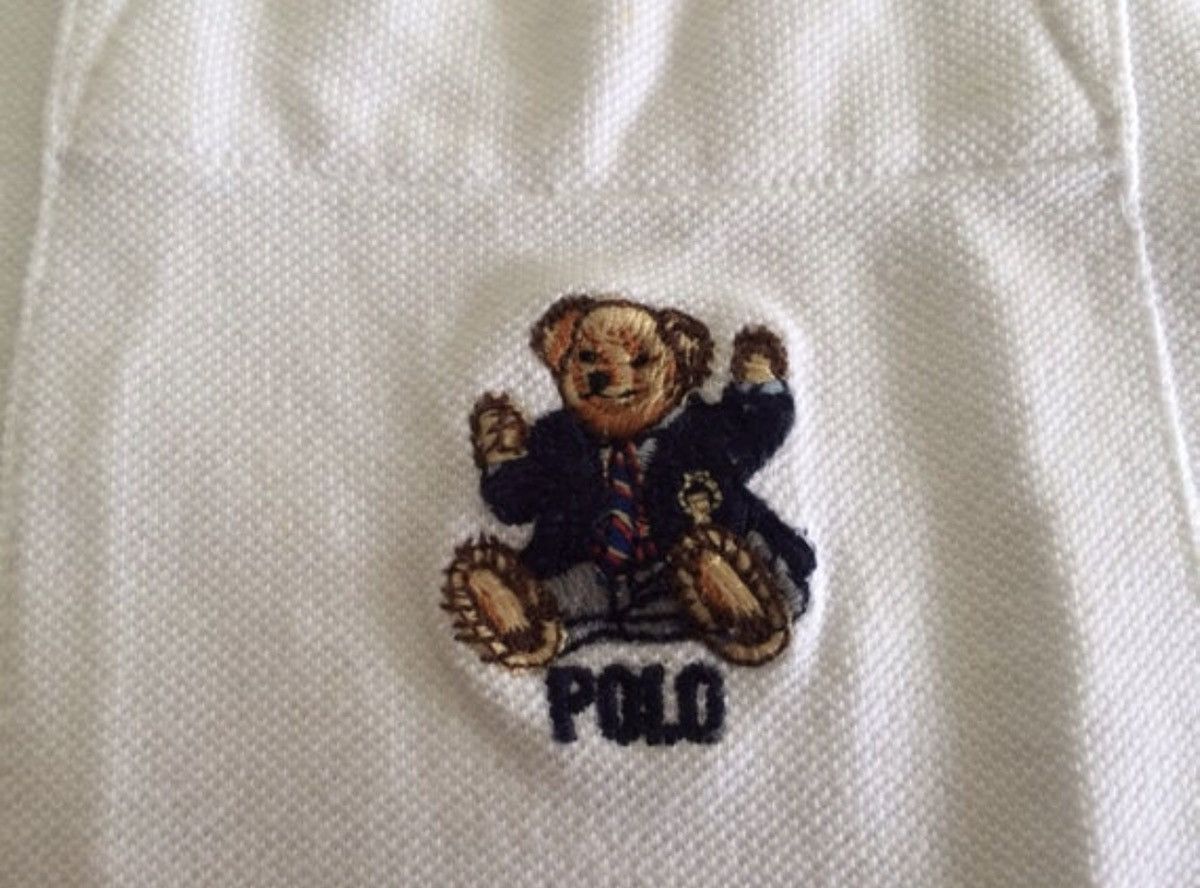 Polo Ralph Lauren Polo Bear Polo Ralph Lauren Bear Polo Shirt Rare Size US L / EU 52-54 / 3 - 2 Thumbnail