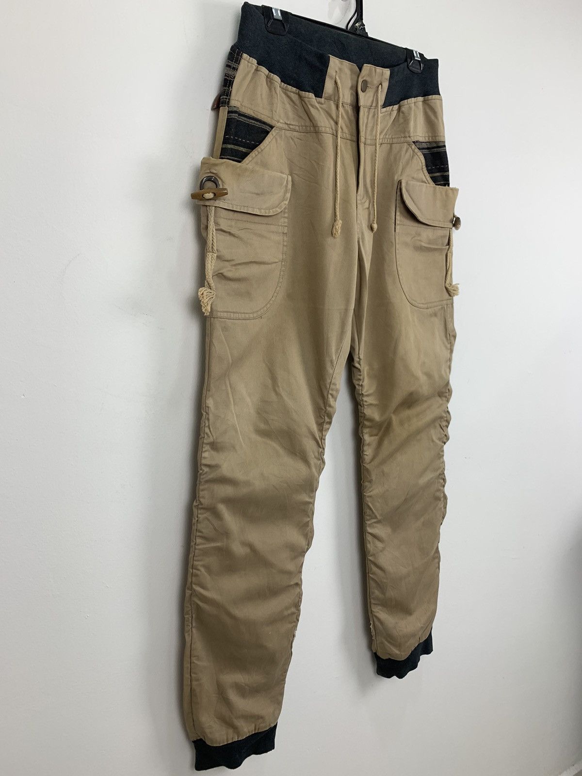 Japanese Brand × Seditionaries DOMINATE Punk Baggy Kinky Wrinkle SpringLeg Bush Cargo Pant Size US 32 / EU 48 - 6 Thumbnail