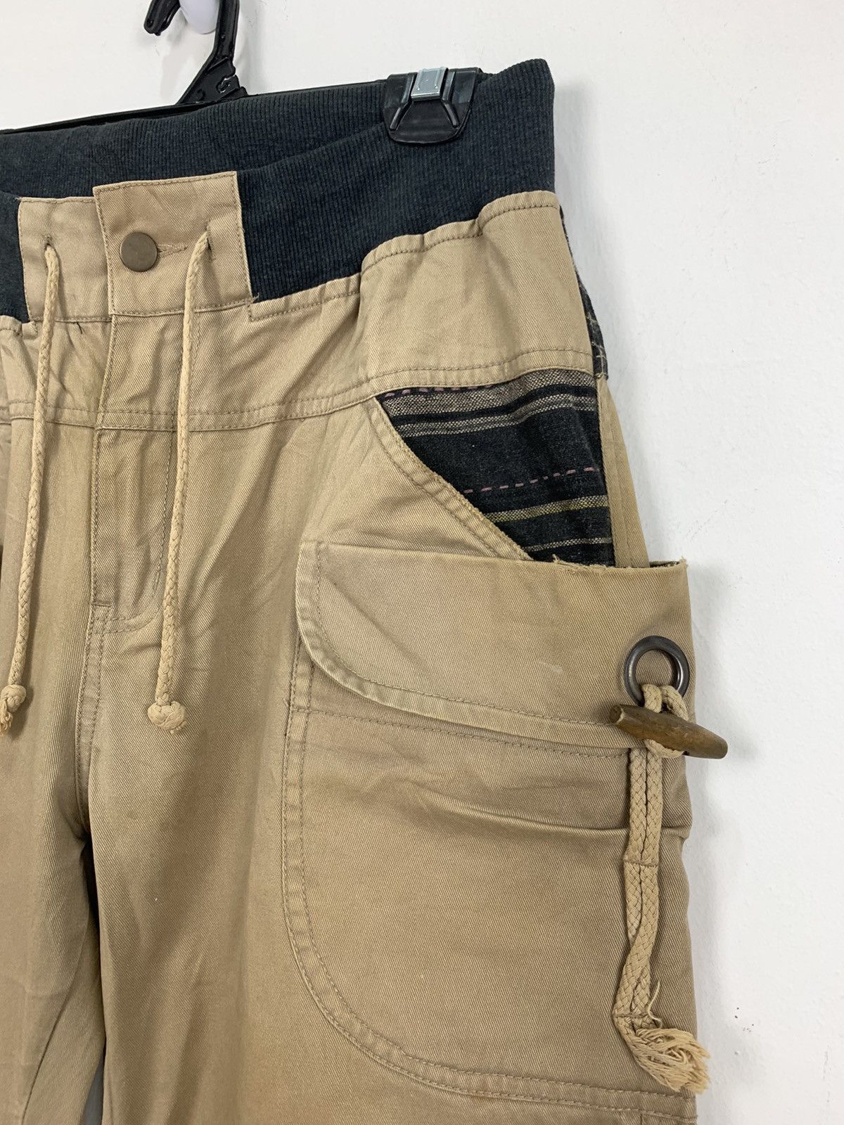 Japanese Brand × Seditionaries DOMINATE Punk Baggy Kinky Wrinkle SpringLeg Bush Cargo Pant Size US 32 / EU 48 - 9 Thumbnail