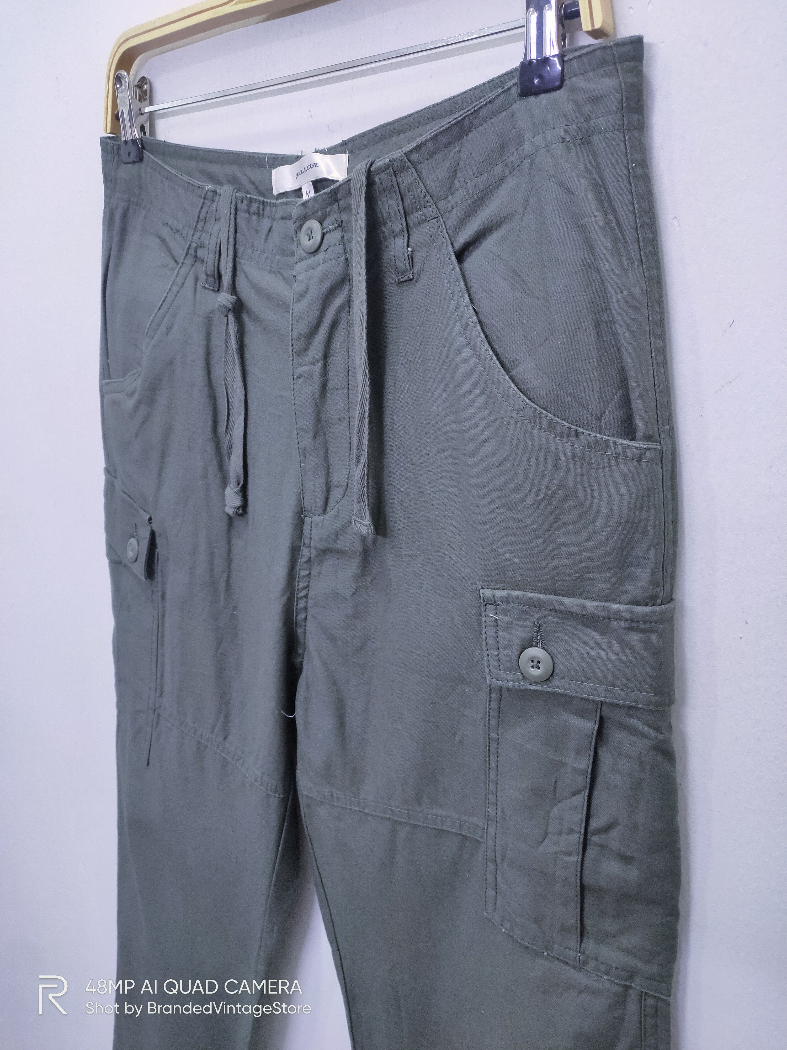 Japanese Brand FULLLIFE Pullover Drawstring Multipocket Workwear CargoPant Size US 31 - 8 Thumbnail