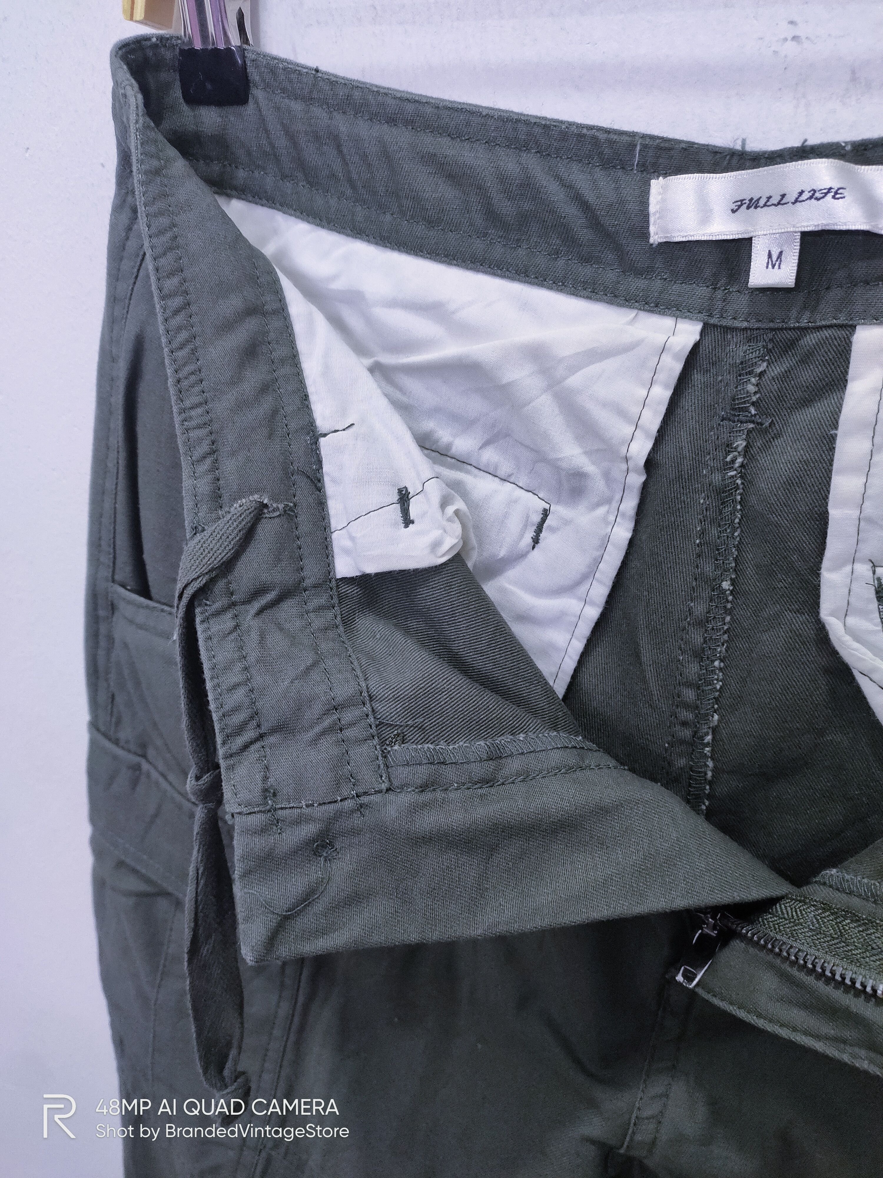 Japanese Brand FULLLIFE Pullover Drawstring Multipocket Workwear CargoPant Size US 31 - 14 Thumbnail