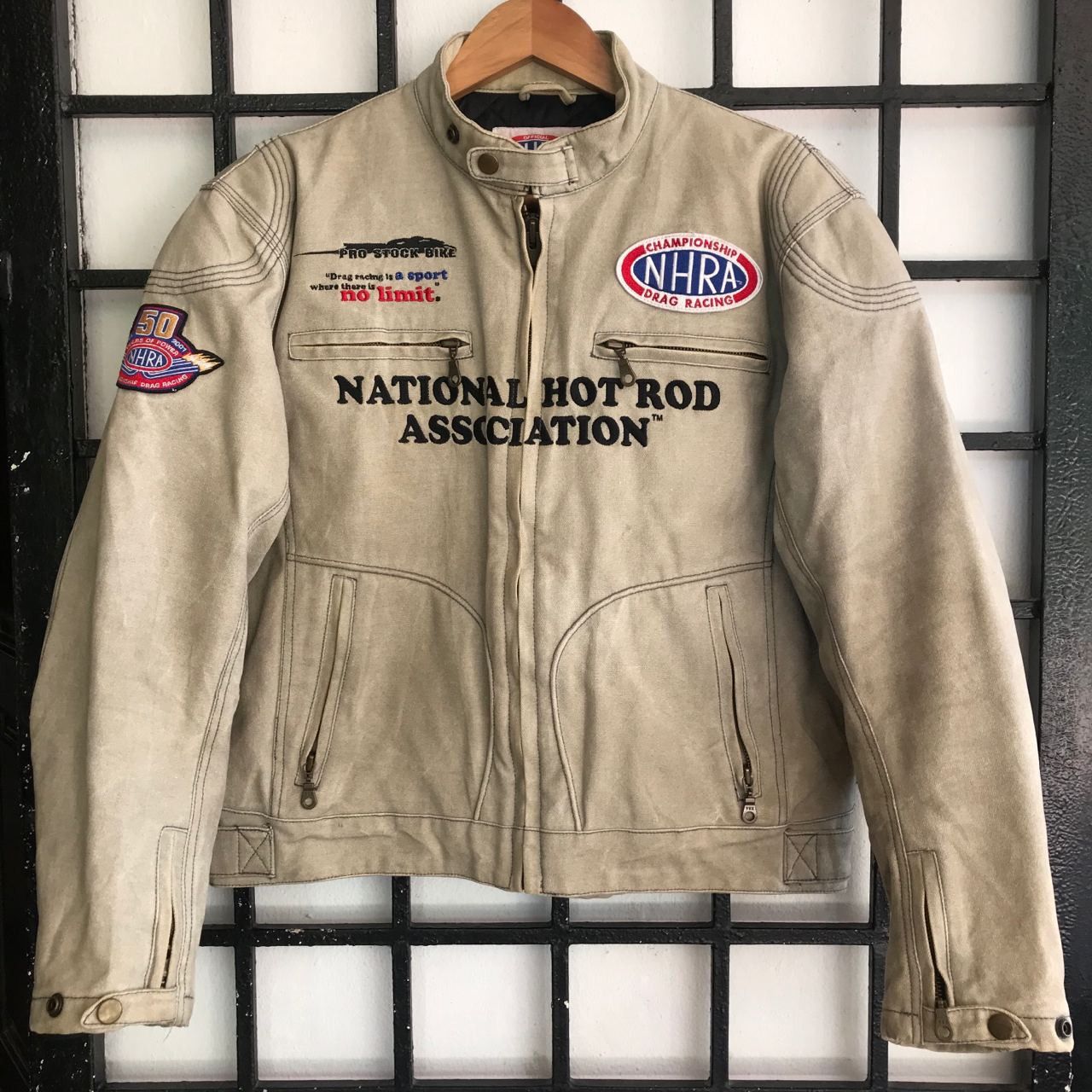 Vintage 🔥 Vintage NHRA Drag Racing Bikers Jacket Size US M / EU 48-50 / 2 - 3 Thumbnail