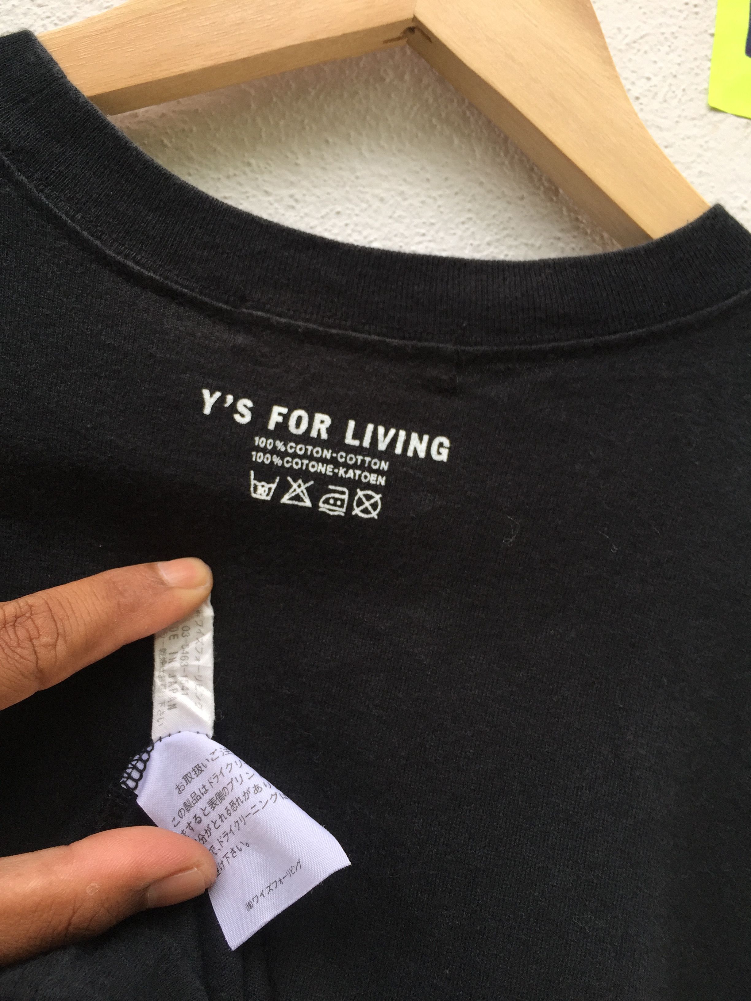 Yohji Yamamoto Ys for living by Yohji Yamamoto T-shirt Size US S / EU 44-46 / 1 - 11 Thumbnail