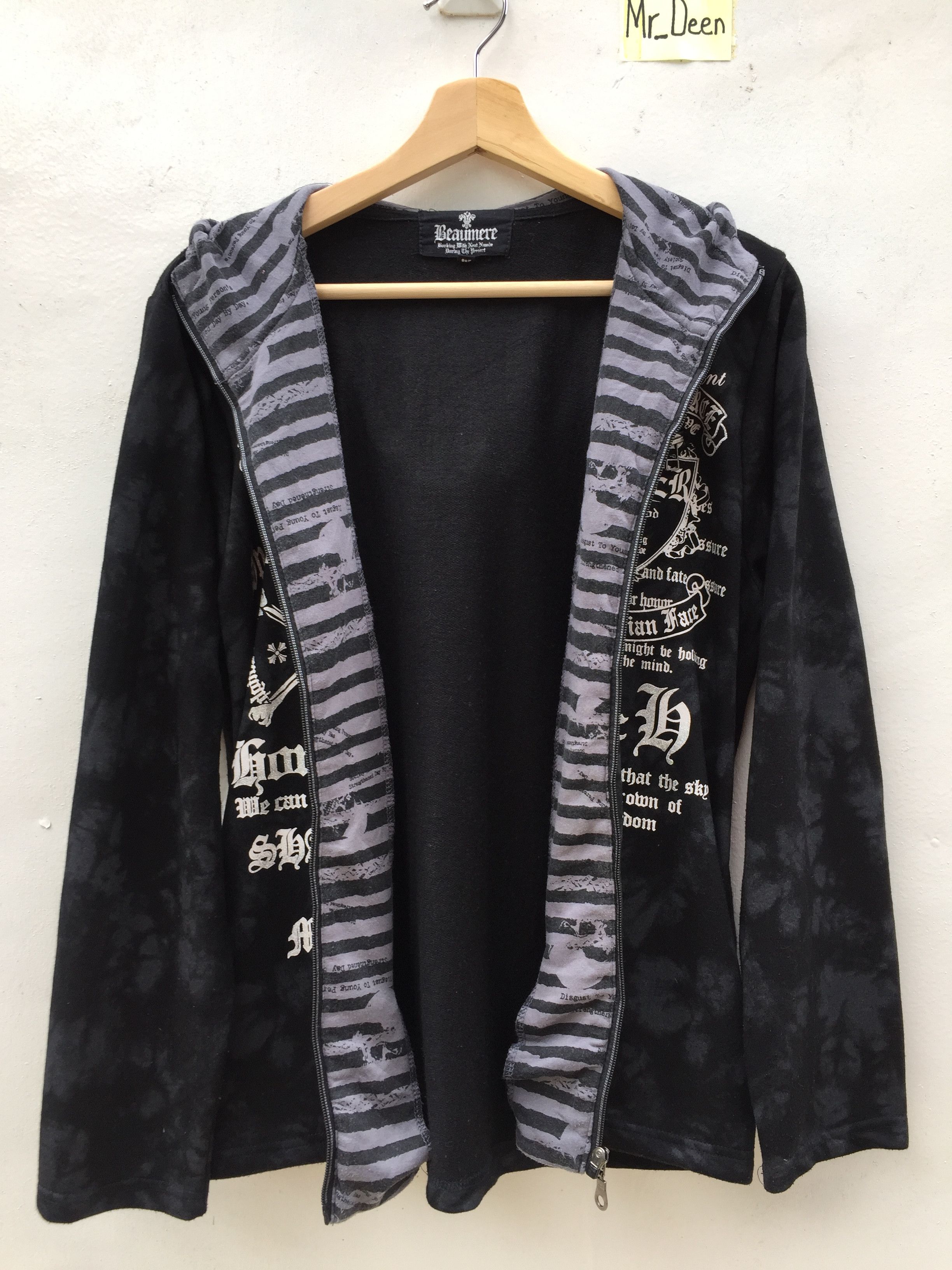 Japanese Brand Japanese Brand Punker Design skull hoodie Size US M / EU 48-50 / 2 - 11 Thumbnail