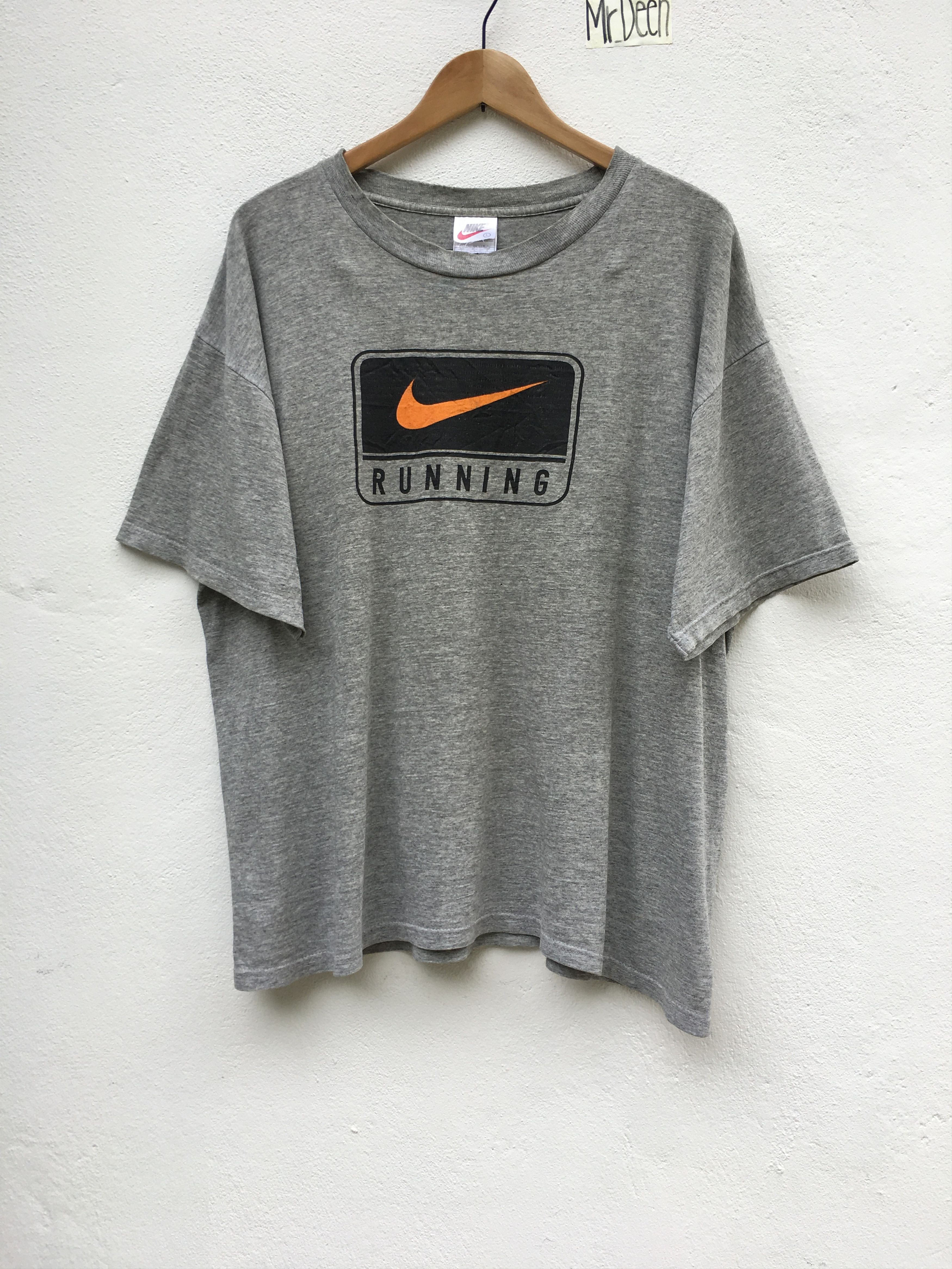 Nike Vintage Nike swoosh Running Tshirt Made in U.S.A Size US XL / EU 56 / 4 - 1 Thumbnail