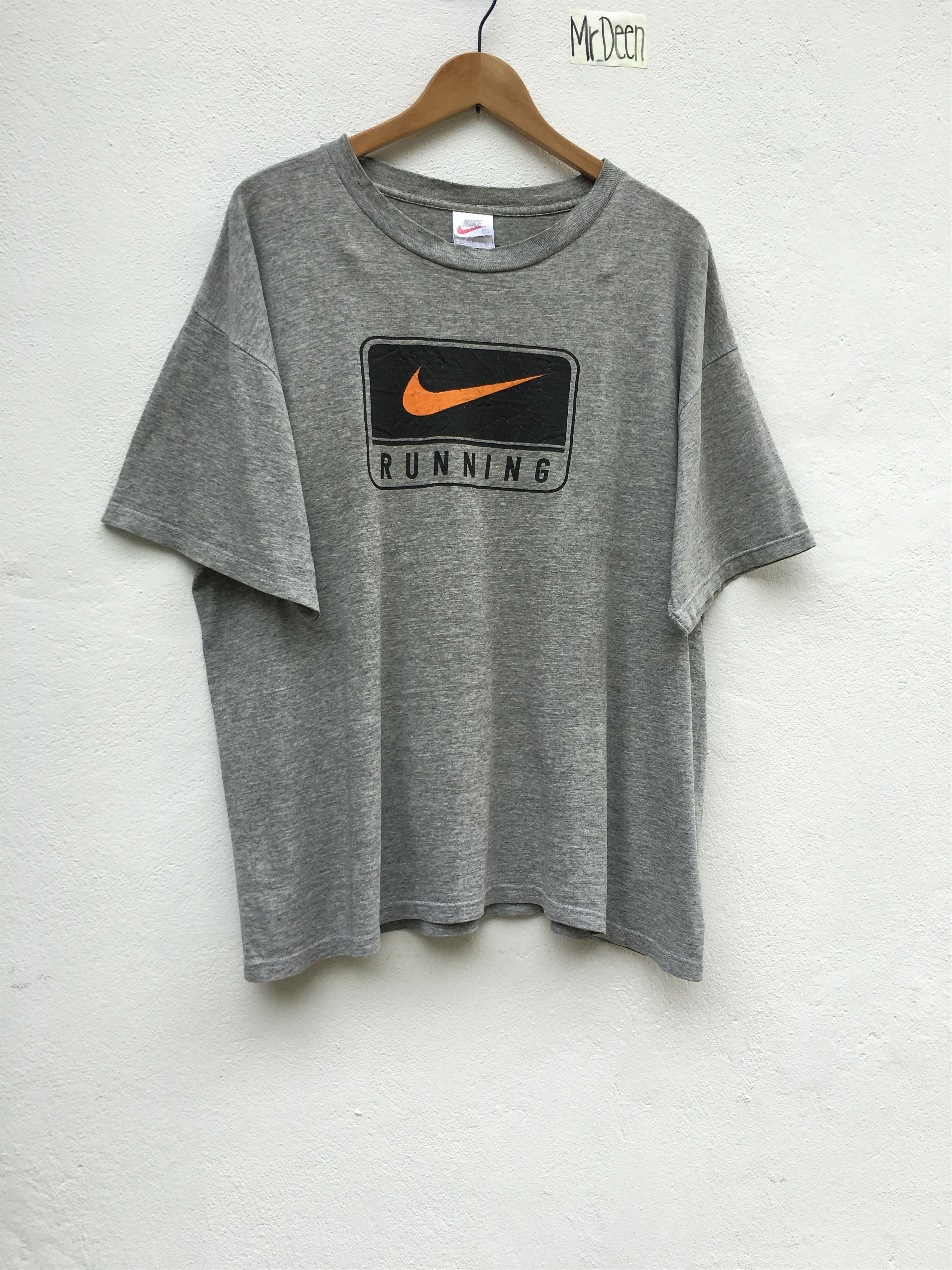 Nike Vintage Nike swoosh Running Tshirt Made in U.S.A Size US XL / EU 56 / 4 - 2 Thumbnail