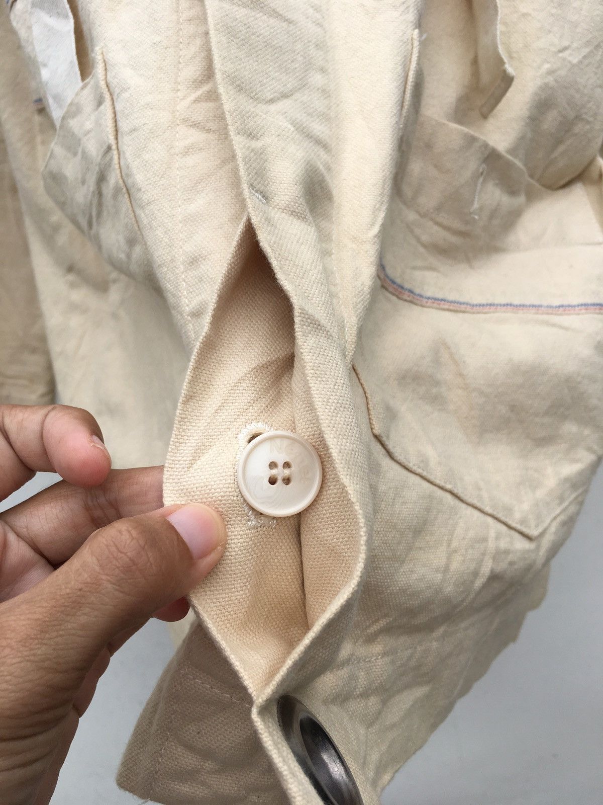 Issey Miyake Vintage Issey Miyake Ne-net Light Jackets Button Down Size US M / EU 48-50 / 2 - 13 Thumbnail