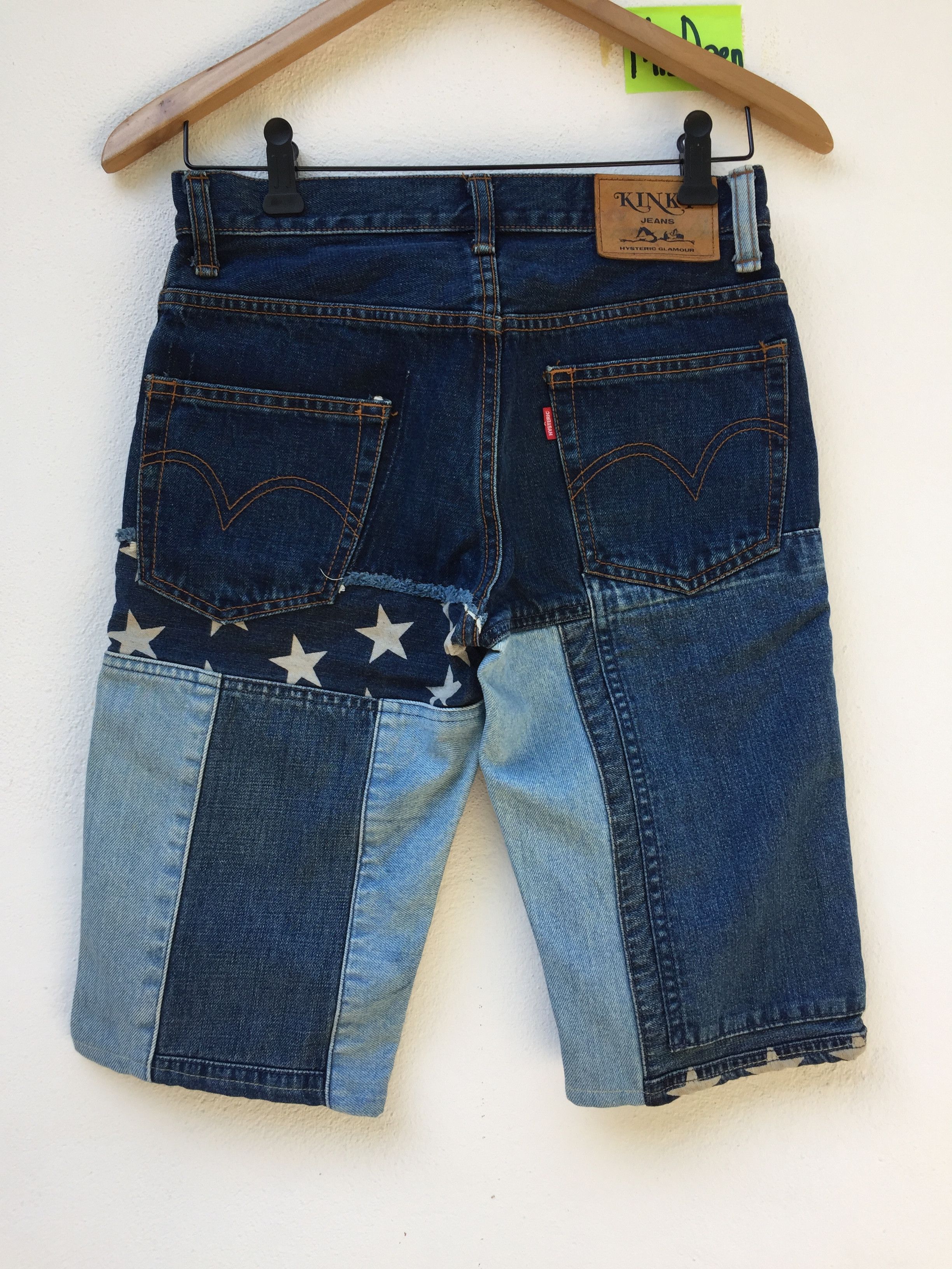 Hysteric Glamour Rare Kinky Jeans Hysteric Stars Patchwork Short Denim Jeans Size US 28 / EU 44 - 5 Thumbnail