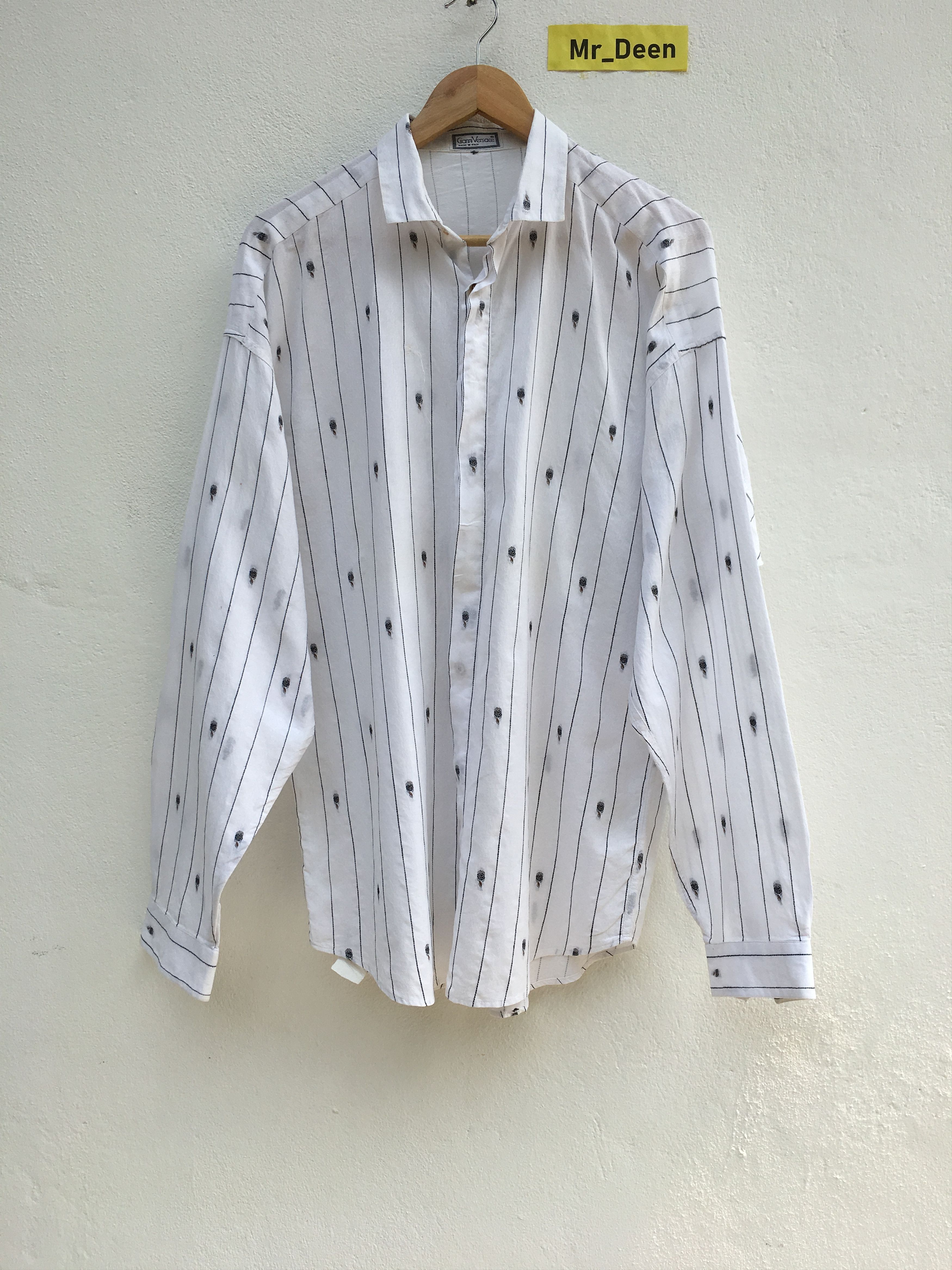 Versace Gianni Versace Vintage White Button Shirt Size US XL / EU 56 / 4 - 1 Thumbnail
