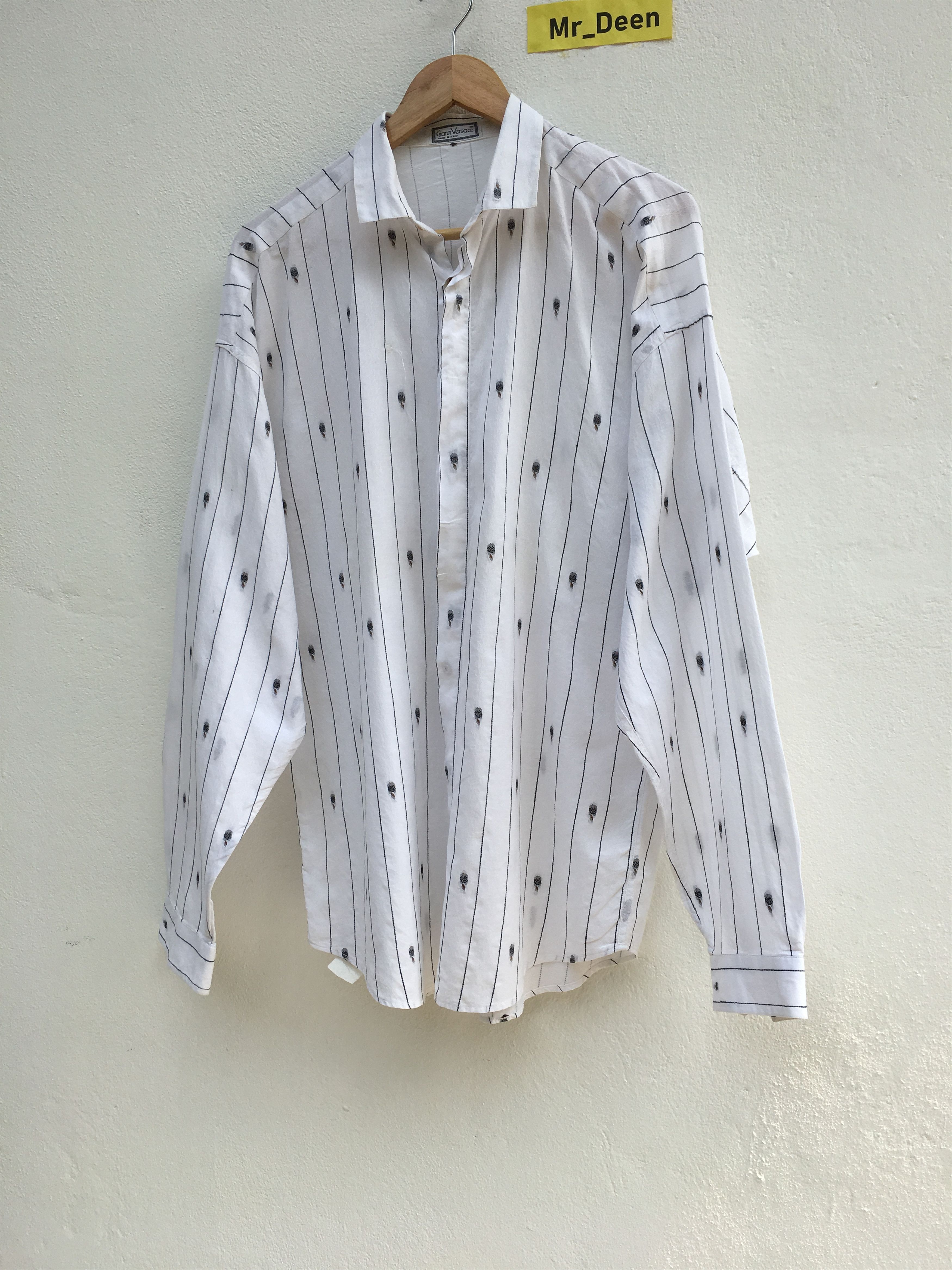 Versace Gianni Versace Vintage White Button Shirt Size US XL / EU 56 / 4 - 3 Thumbnail