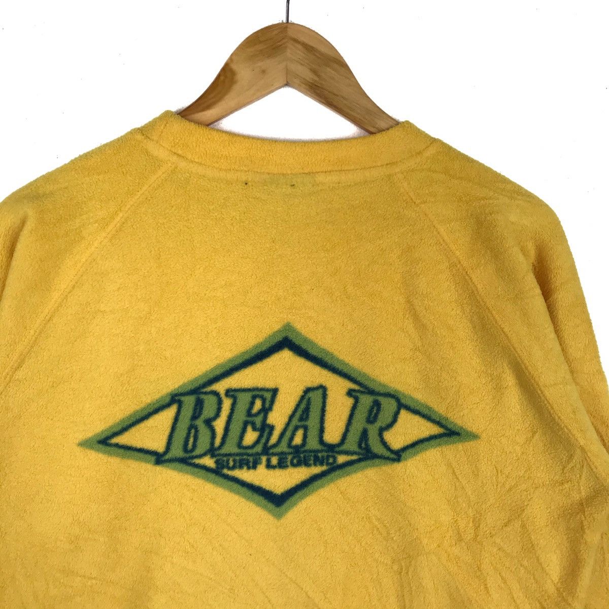 Vintage Vintage 90s Bear Surf Fleece Sweatshirt Size US M / EU 48-50 / 2 - 2 Thumbnail