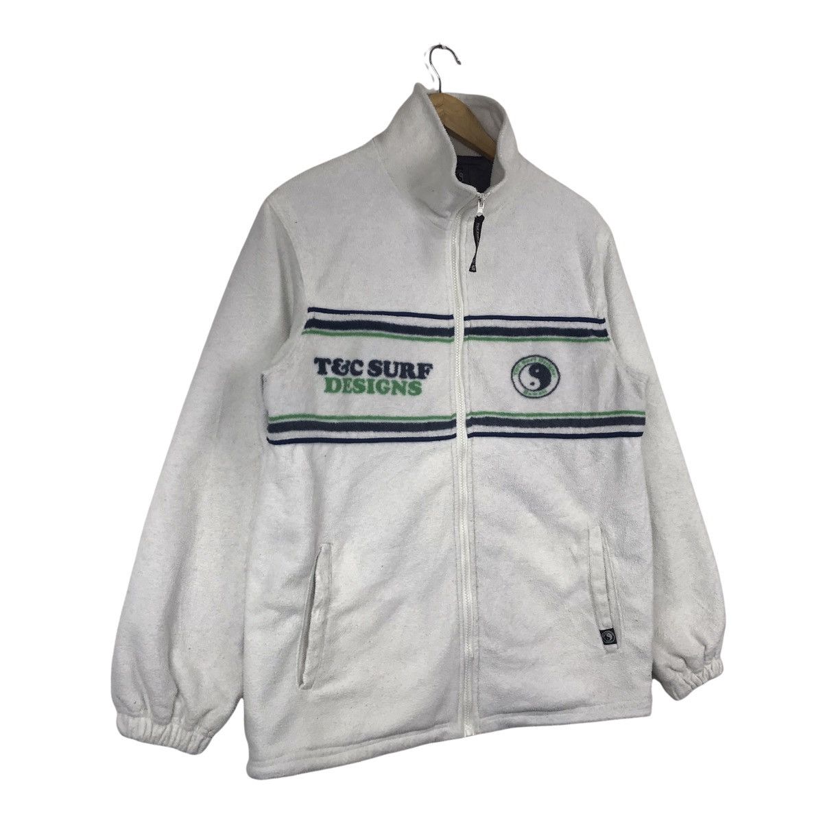 Vintage Vintage Town & Country Surfing Fleece Jacket Size US L / EU 52-54 / 3 - 3 Thumbnail