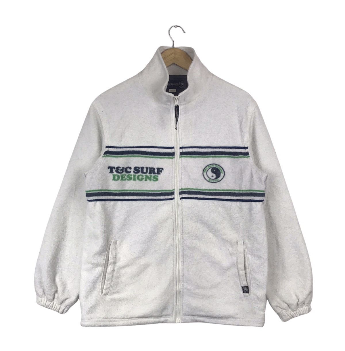 Vintage Vintage Town & Country Surfing Fleece Jacket Size US L / EU 52-54 / 3 - 1 Thumbnail
