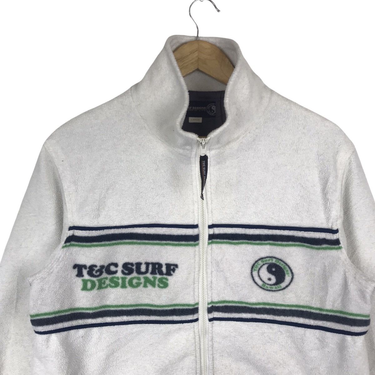 Vintage Vintage Town & Country Surfing Fleece Jacket Size US L / EU 52-54 / 3 - 2 Thumbnail