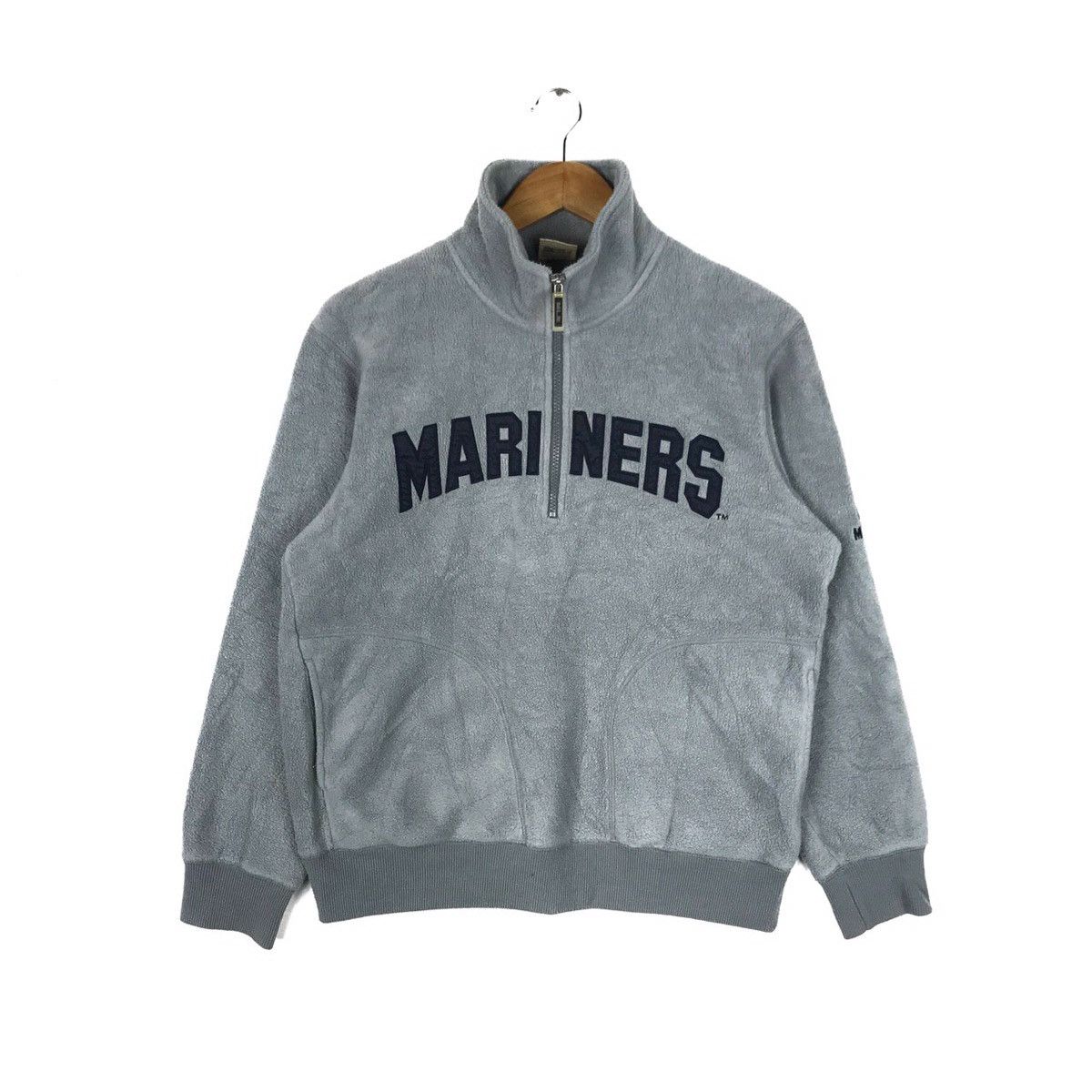 Seattle Mariners Half Zipper Fleece Sweatshirt Jacket