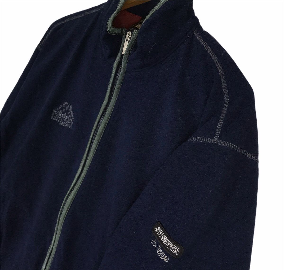 Kappa Vintage Kappa Aerothermo Essentials Zipper Fleece Jacket Size US L / EU 52-54 / 3 - 3 Thumbnail