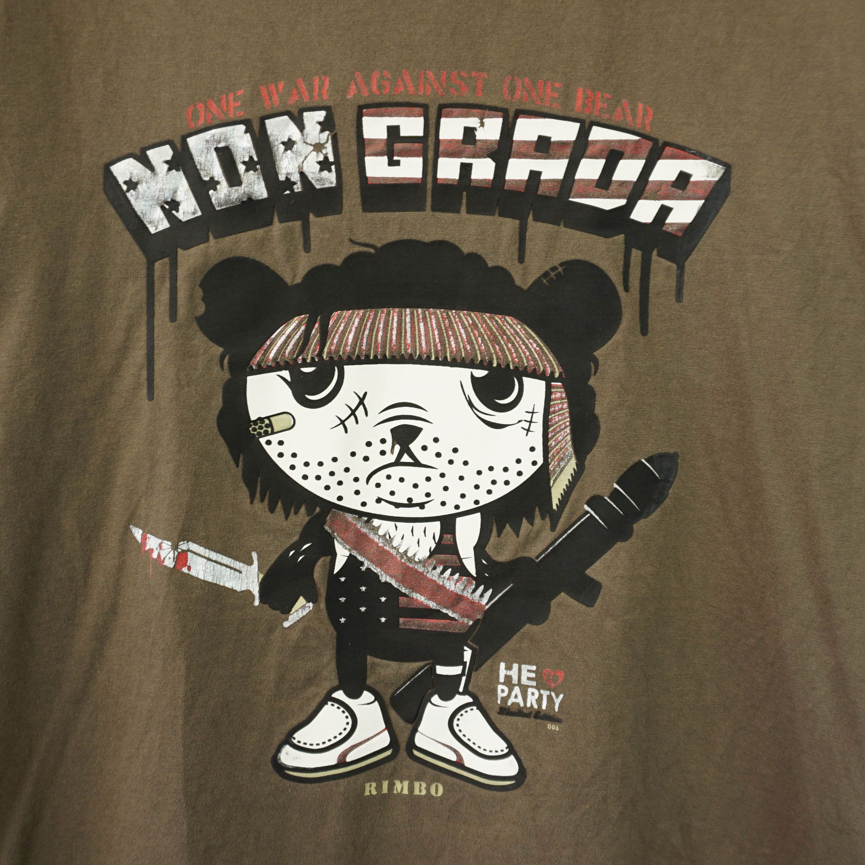 Other Rambo Bear Graphic Tee Size US M / EU 48-50 / 2 - 2 Thumbnail