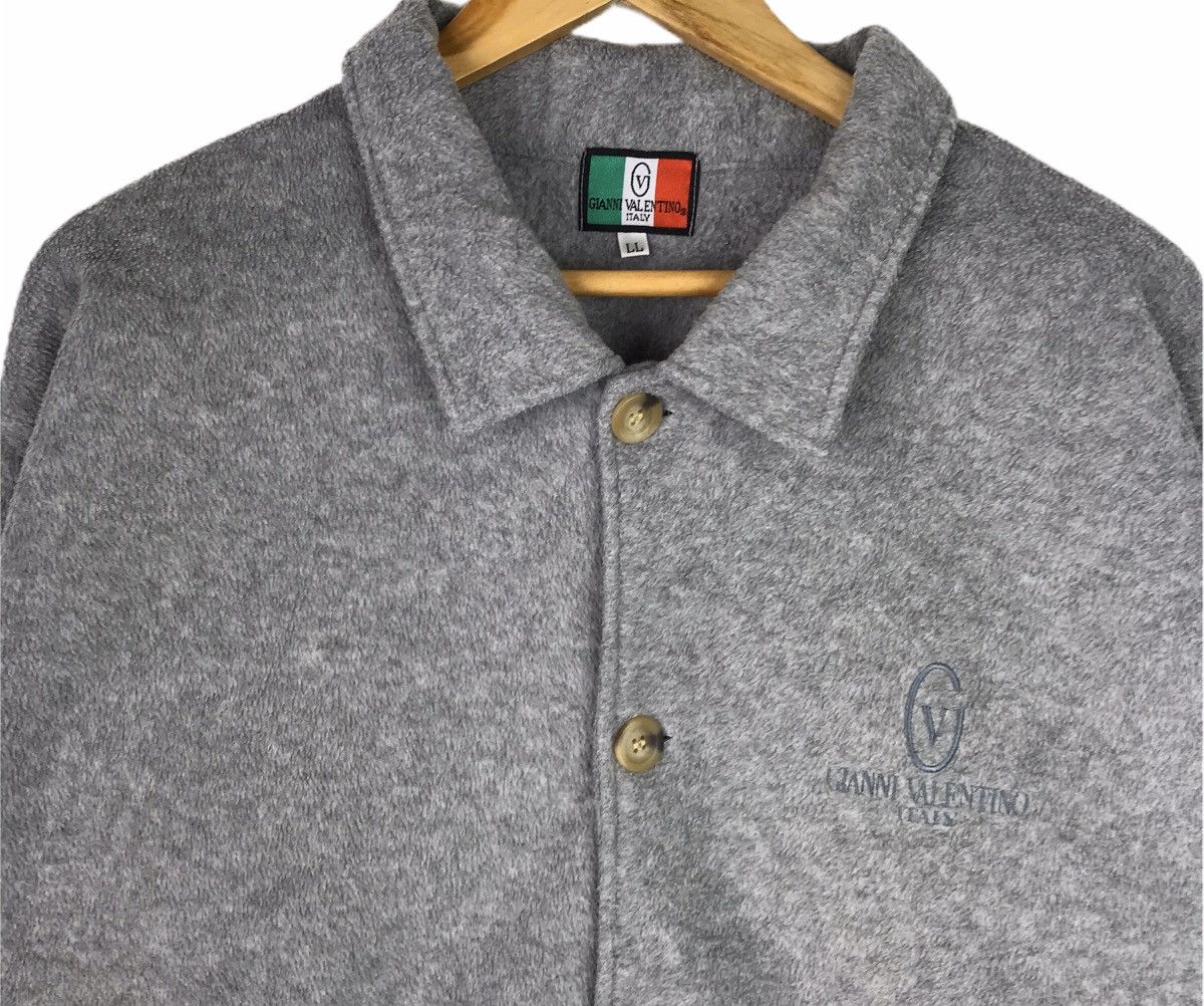 Valentino × Vintage Vintage Gianni Valentino Italy Fleece Coat Jacket Size US L / EU 52-54 / 3 - 2 Thumbnail