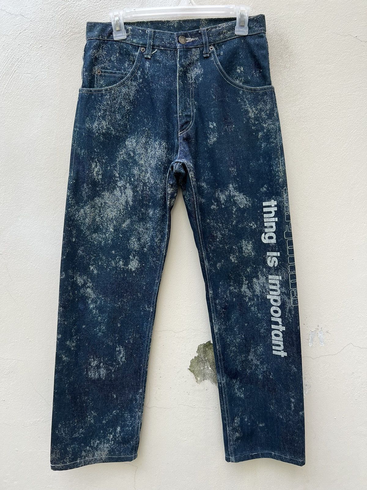 Vintage MANIAC WORKS Japan " Thing is important " Denim Size US 30 / EU 46 - 6 Thumbnail