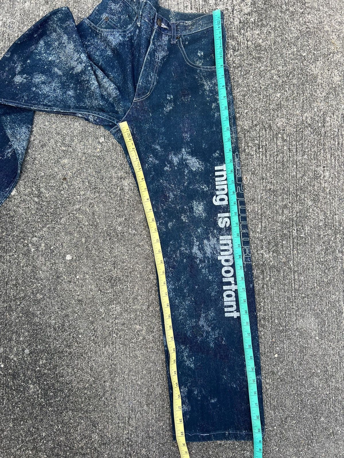 Vintage MANIAC WORKS Japan " Thing is important " Denim Size US 30 / EU 46 - 4 Thumbnail
