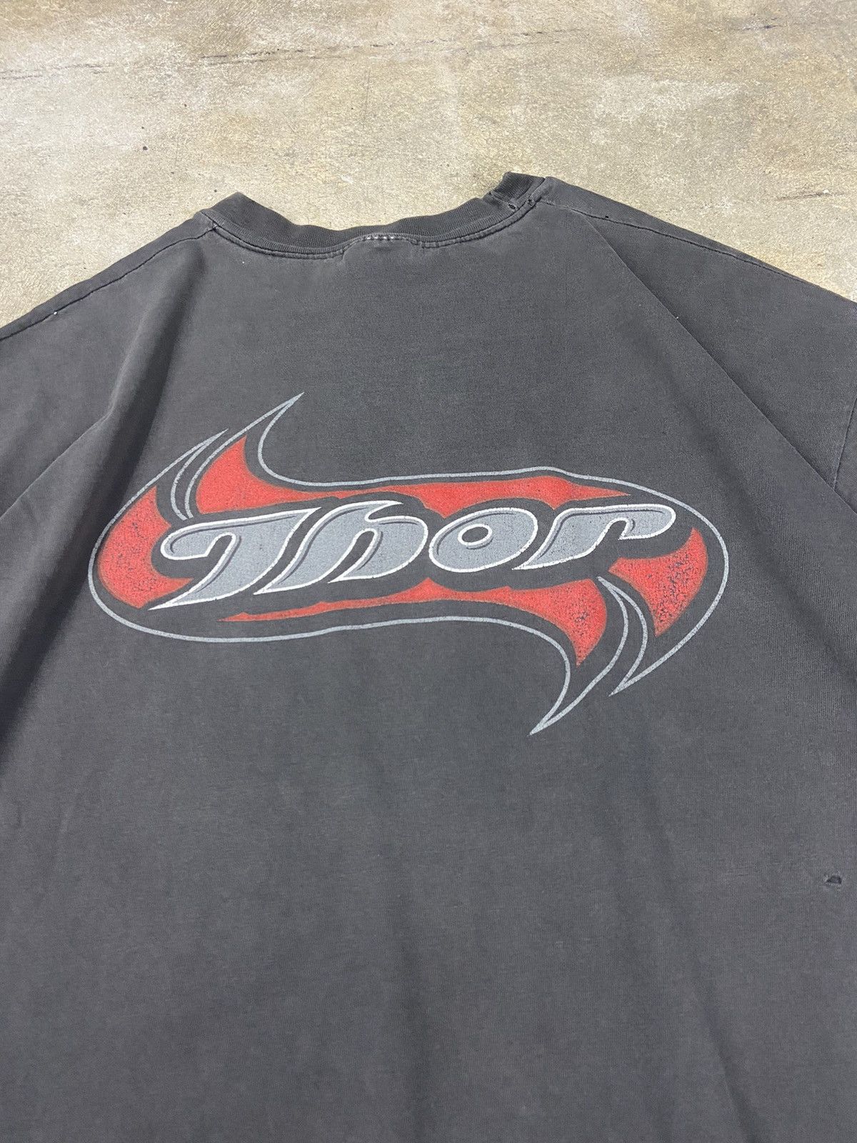 Vintage Vintage beautifully faded Thor motocross t shirt Size US XXL / EU 58 / 5 - 2 Thumbnail