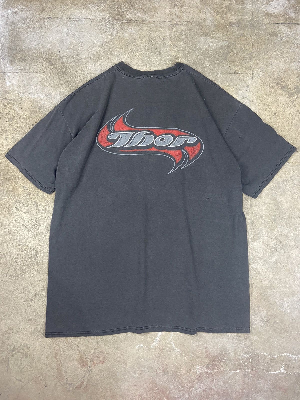 Vintage Vintage beautifully faded Thor motocross t shirt Size US XXL / EU 58 / 5 - 1 Thumbnail