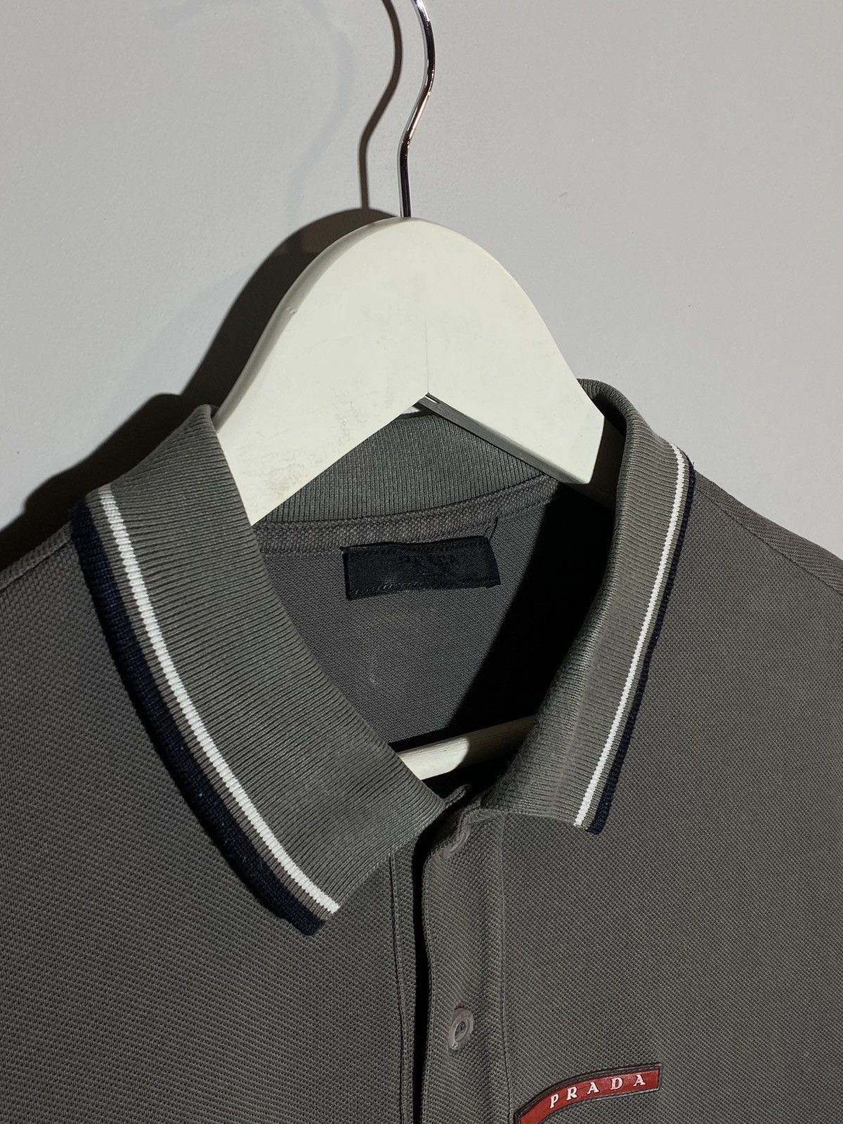 Prada Red Tab Authentic Polo T-shirt