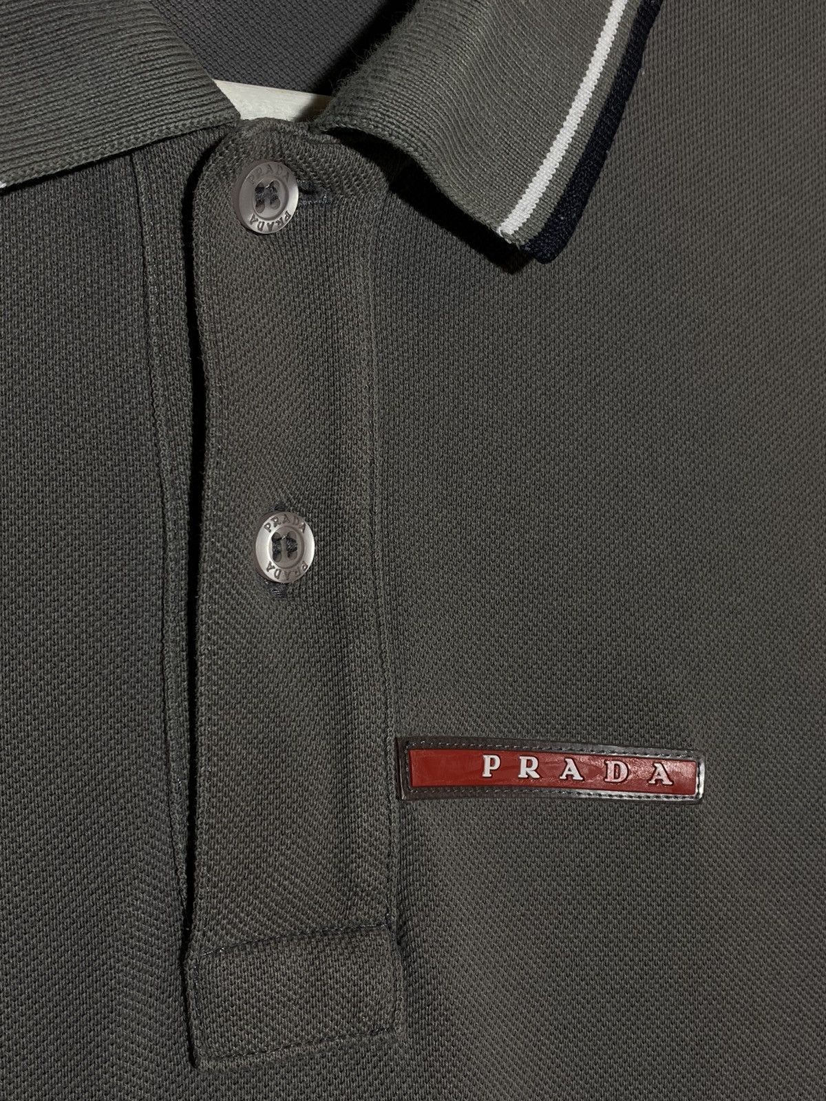 Prada Red Tab Authentic Polo T-shirt