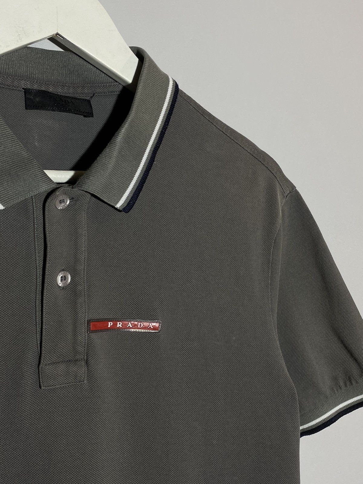 Prada Red Tab Authentic Polo T-shirt