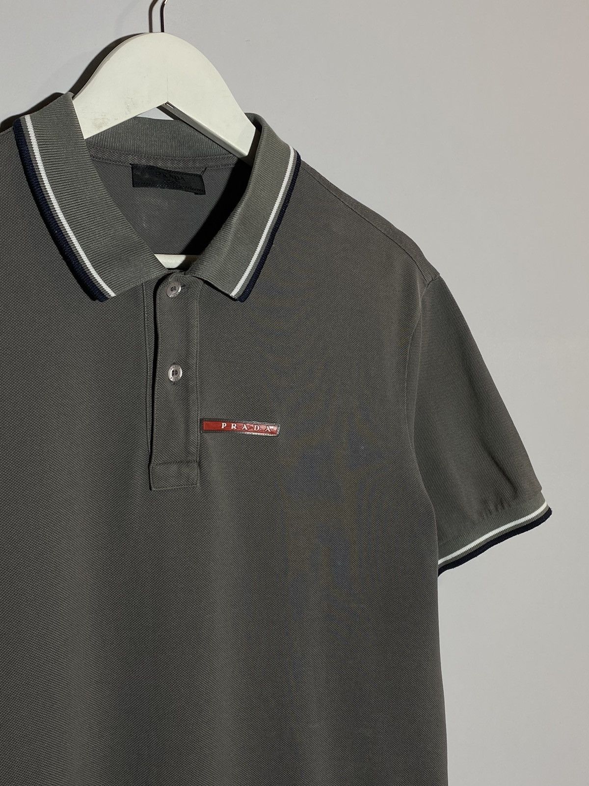 Prada Red Tab Authentic Polo T-shirt