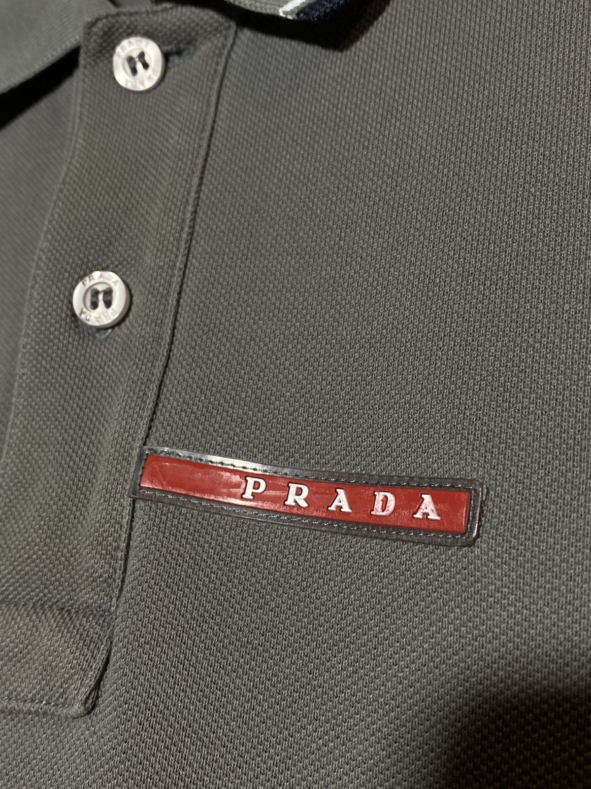 Prada Red Tab Authentic Polo T-shirt