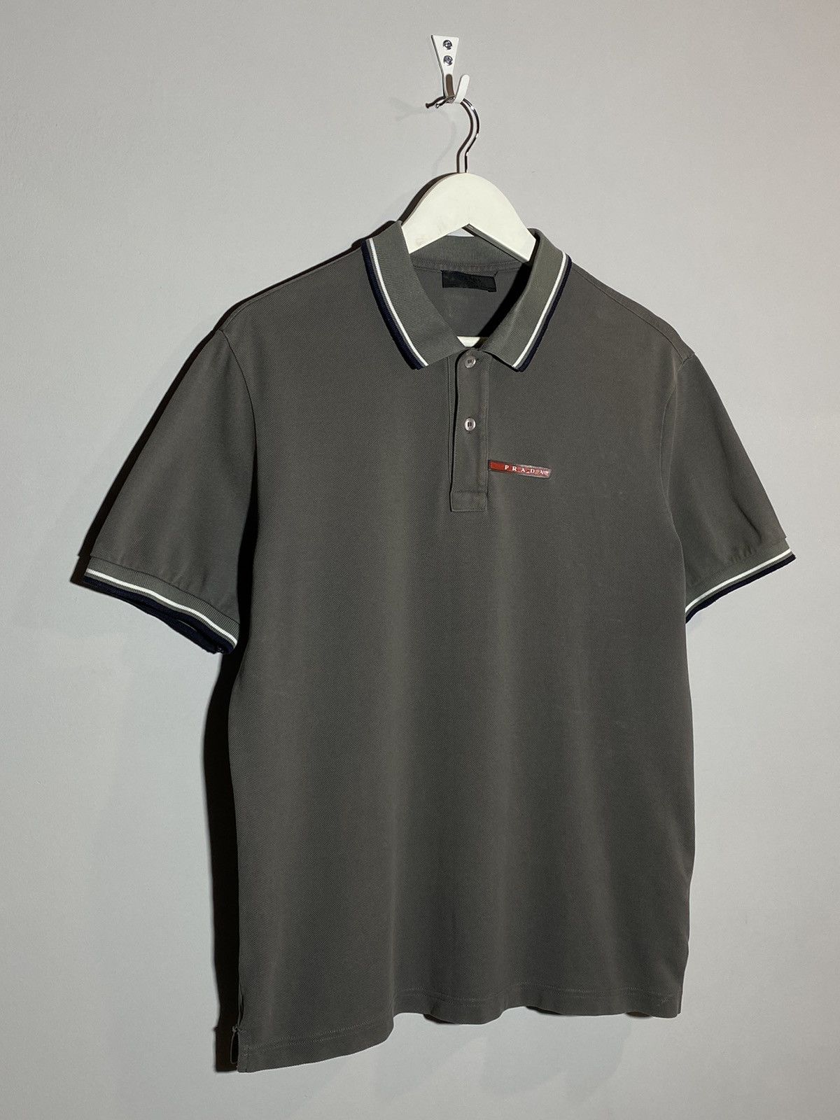 Prada Red Tab Authentic Polo T-shirt