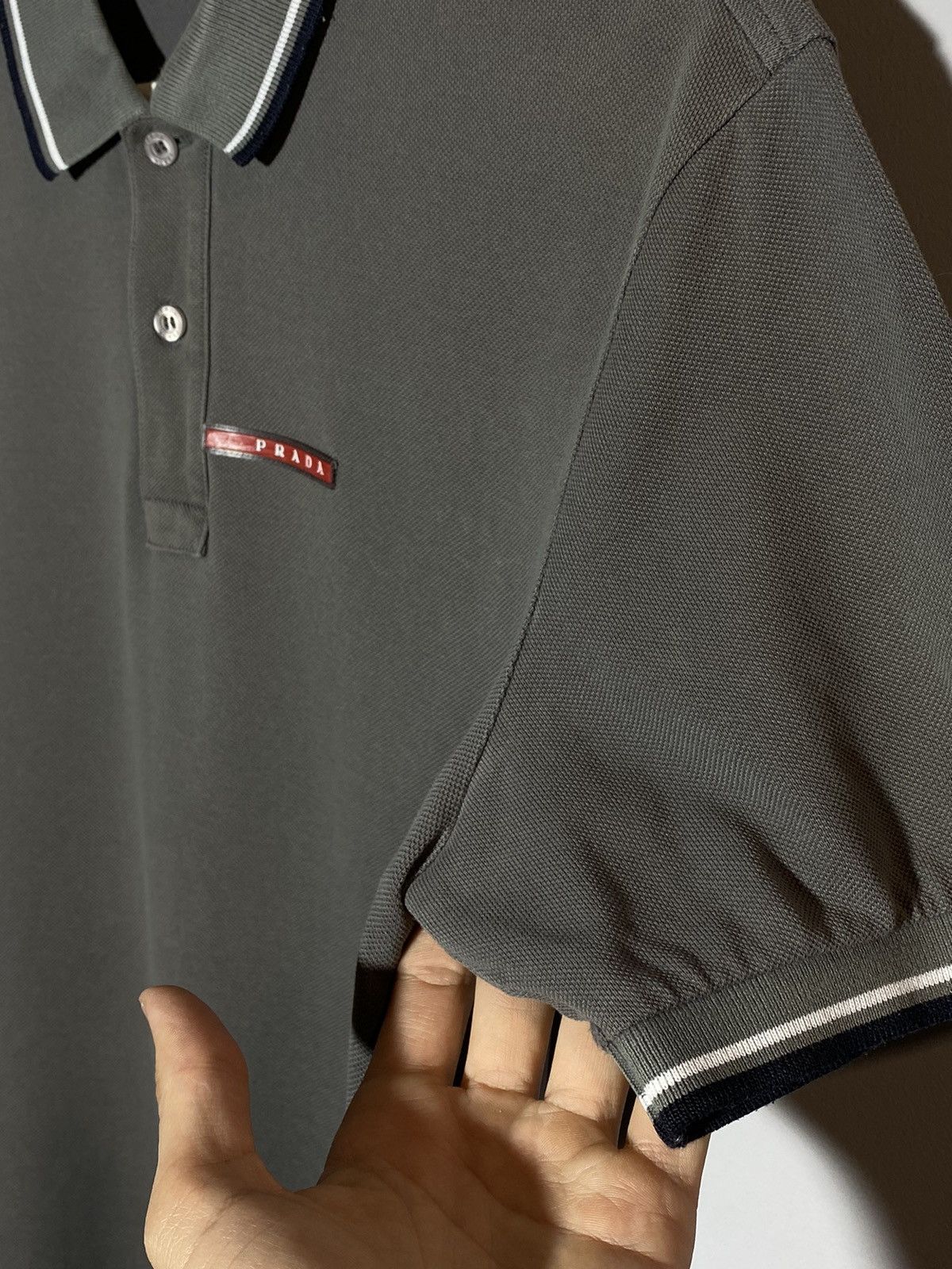 Prada Red Tab Authentic Polo T-shirt