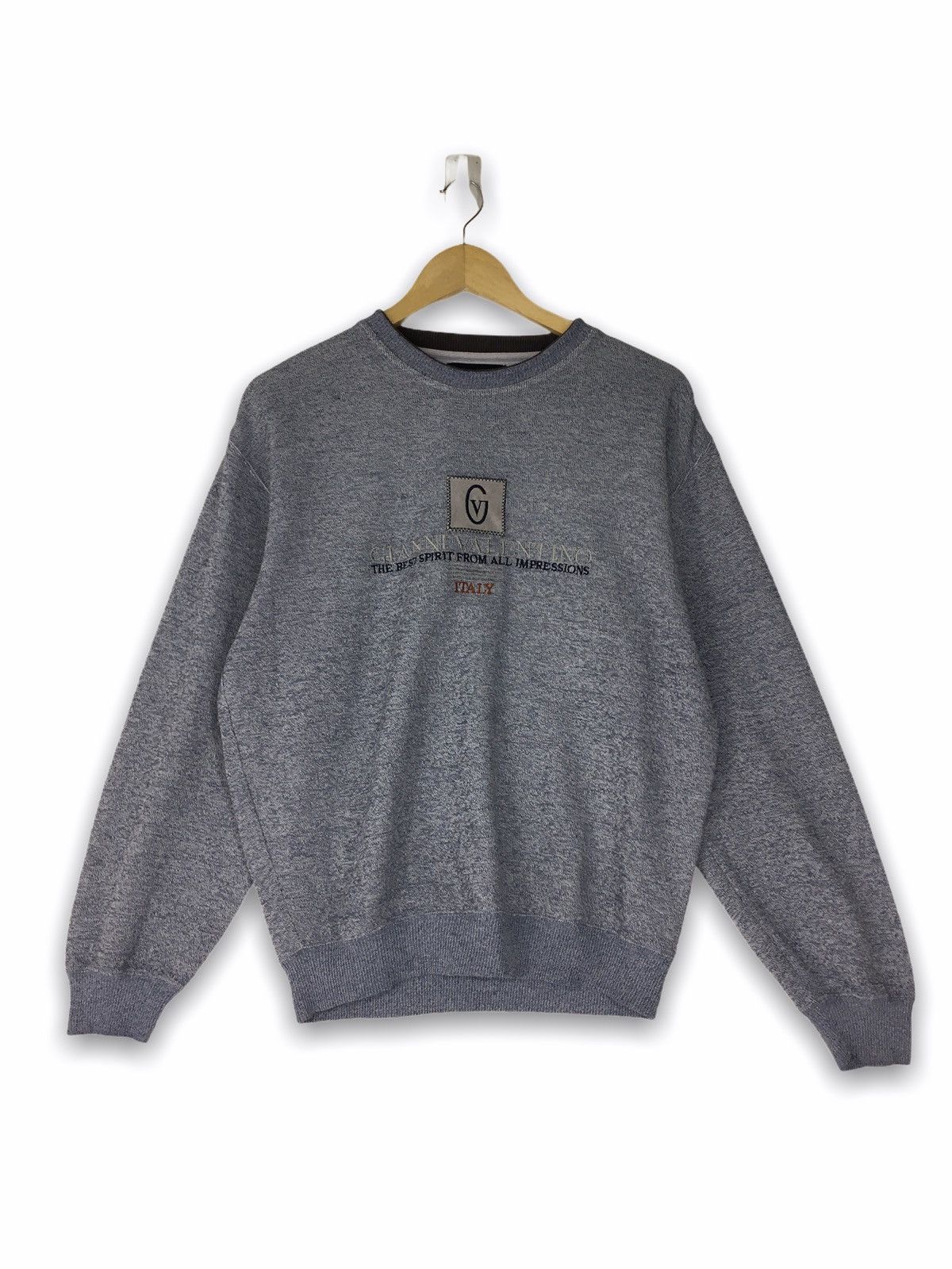 Valentino × Vintage Vintagedesign Gianni Valentino embroidery sweatshirt jumper Size US M / EU 48-50 / 2 - 1 Thumbnail