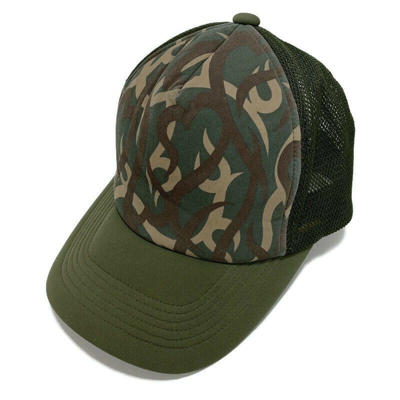 Number (N)ine Number (N)ine 2004AW Tribal Heart Camo Trucker Hat Size ONE SIZE - 1 Thumbnail