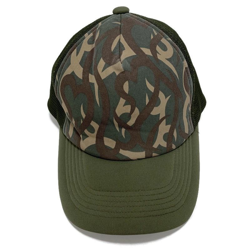 帽子 number (n)ine 04aw heart tribal cap Number (N)ine Number (N)ine 2004AW Tribal Heart Camo Trucker Hat