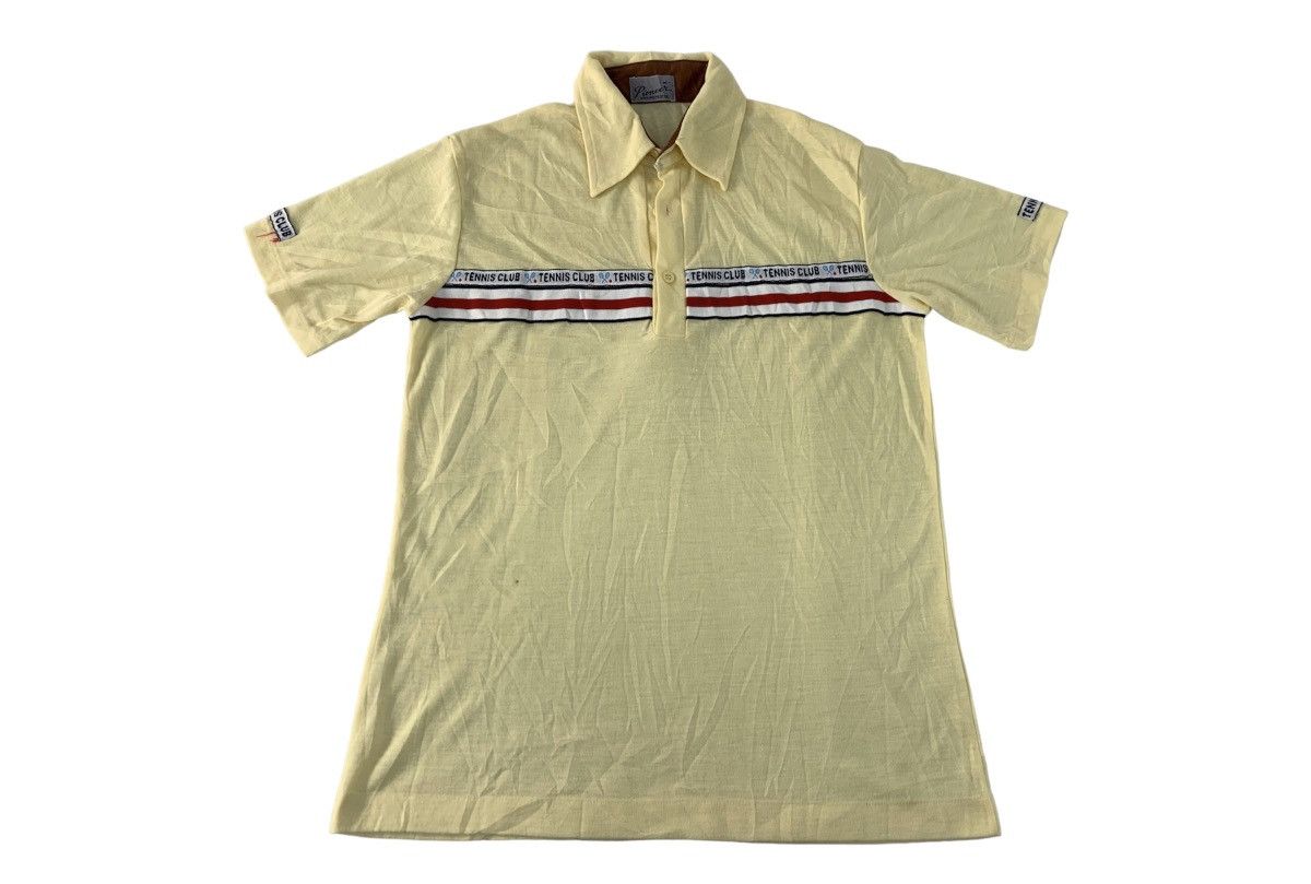Sports Specialties 90s Pioneer Tennis Club Striped Chest Polo Tee Size US S / EU 44-46 / 1 - 1 Thumbnail