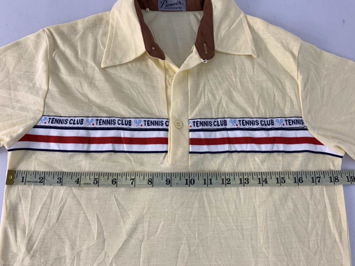Sports Specialties 90s Pioneer Tennis Club Striped Chest Polo Tee Size US S / EU 44-46 / 1 - 3 Thumbnail