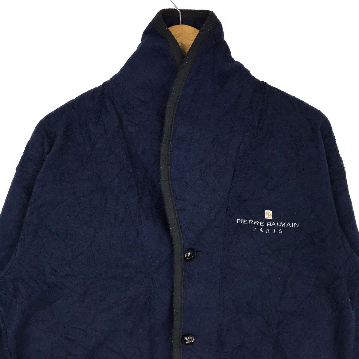 Pierre Balmain Vintage Pierre Balmain Paris Fleece Coat Jacket Size US M / EU 48-50 / 2 - 2 Thumbnail