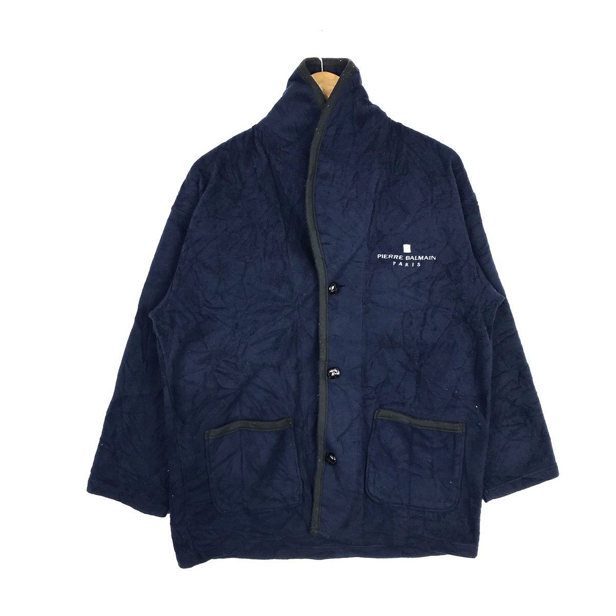 Pierre Balmain Vintage Pierre Balmain Paris Fleece Coat Jacket Size US M / EU 48-50 / 2 - 1 Thumbnail