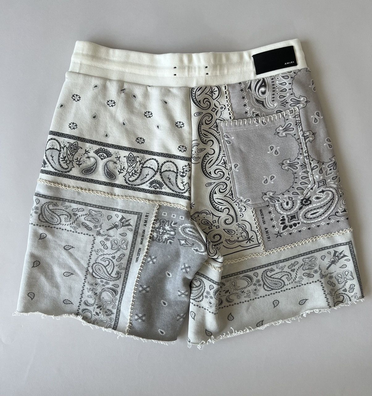 Amiri Amiri Bandana Reconstructed Cotton Shorts Size US 34 / EU 50 - 6 Thumbnail