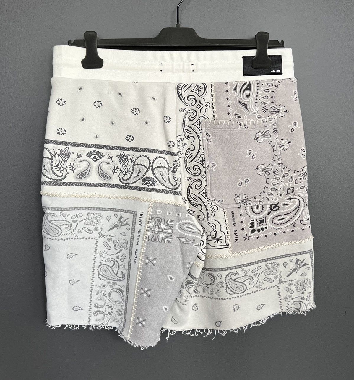 Amiri Amiri Bandana Reconstructed Cotton Shorts Size US 34 / EU 50 - 2 Thumbnail