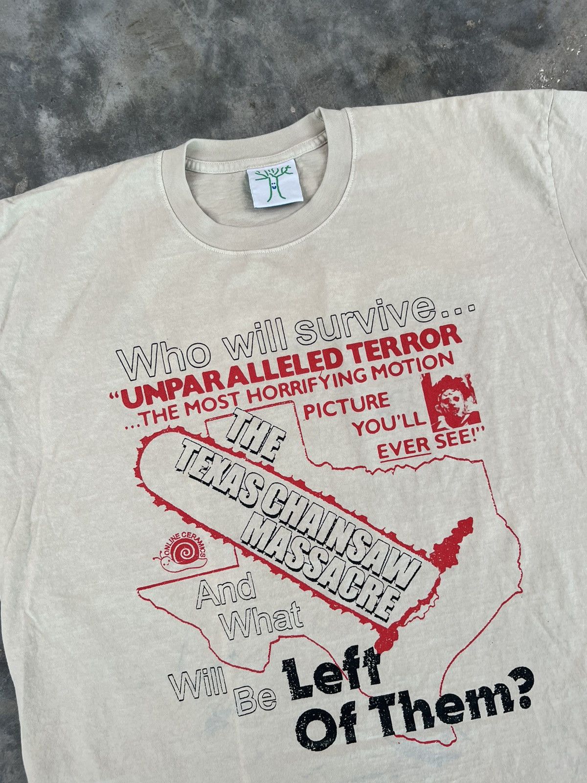 Online Ceramics Online Ceramics Texas Chainsaw Massacre Sand Tee XXL / 2XL Size US XXL / EU 58 / 5 - 2 Thumbnail