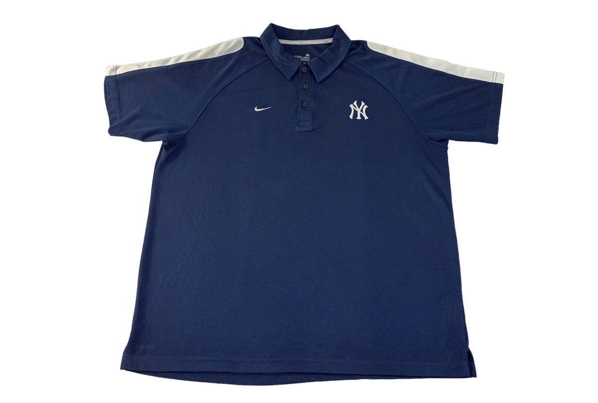 New York Yankees Nike X MLB New York Yankees Embroidery Logo Polo Tee Size US XXL / EU 58 / 5 - 1 Thumbnail